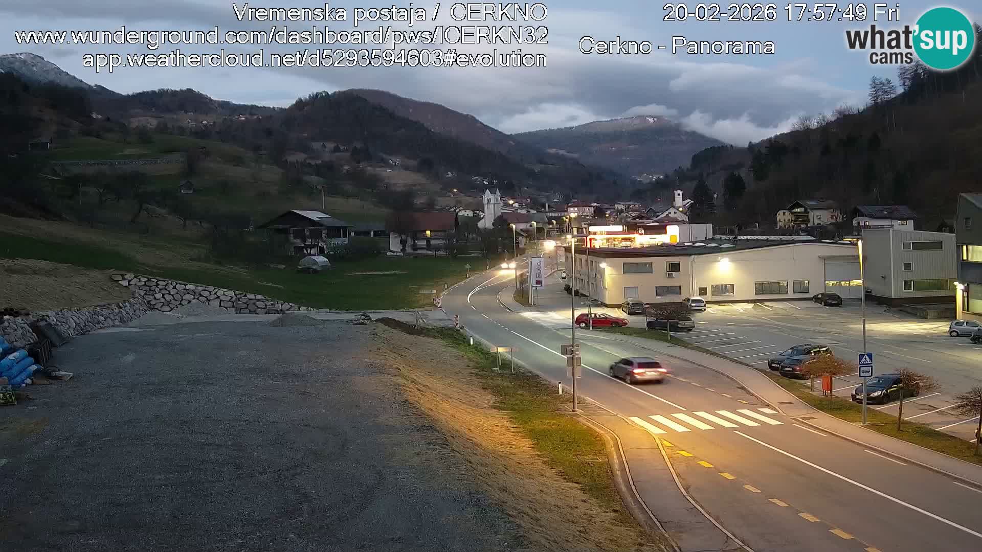 Cerkno ulaz u grad – Kamera uživo