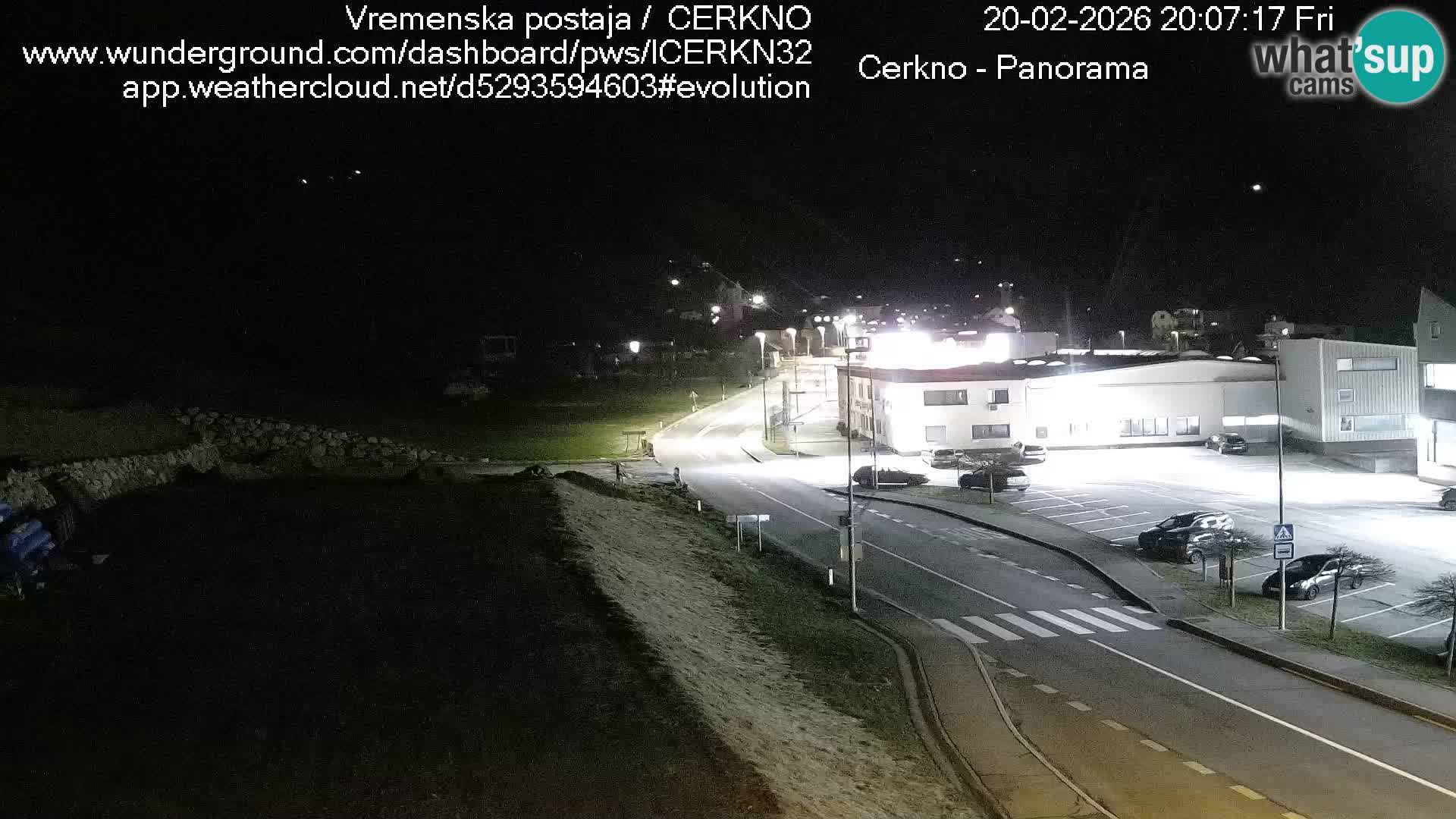 Cerkno city entrance Live Webcam