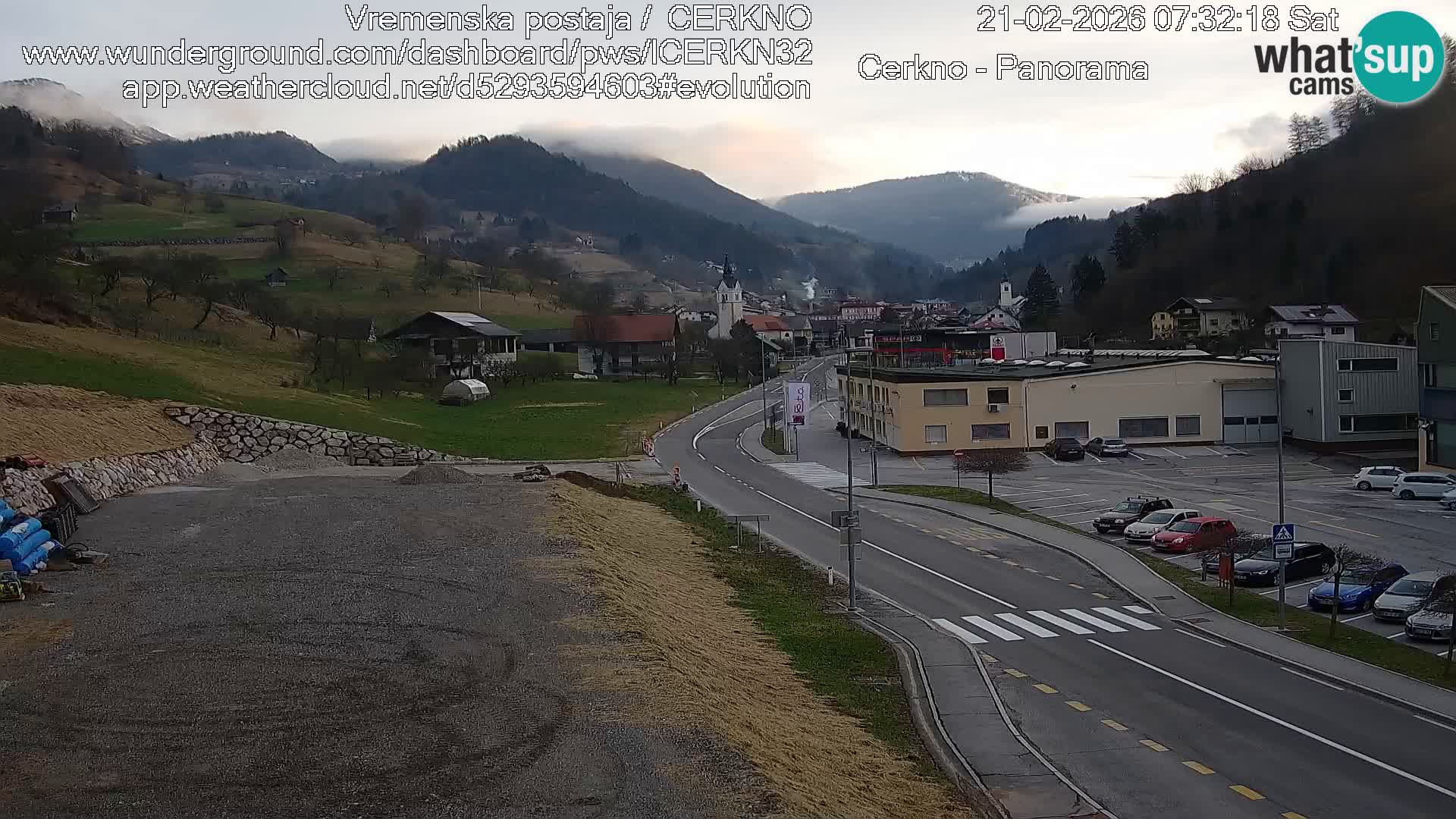 Cerkno ulaz u grad – Kamera uživo