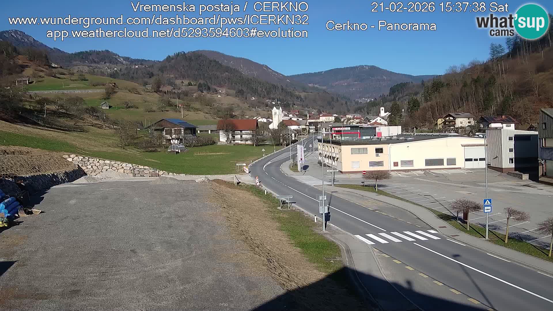 Webcam Ingresso Città di Cerkno