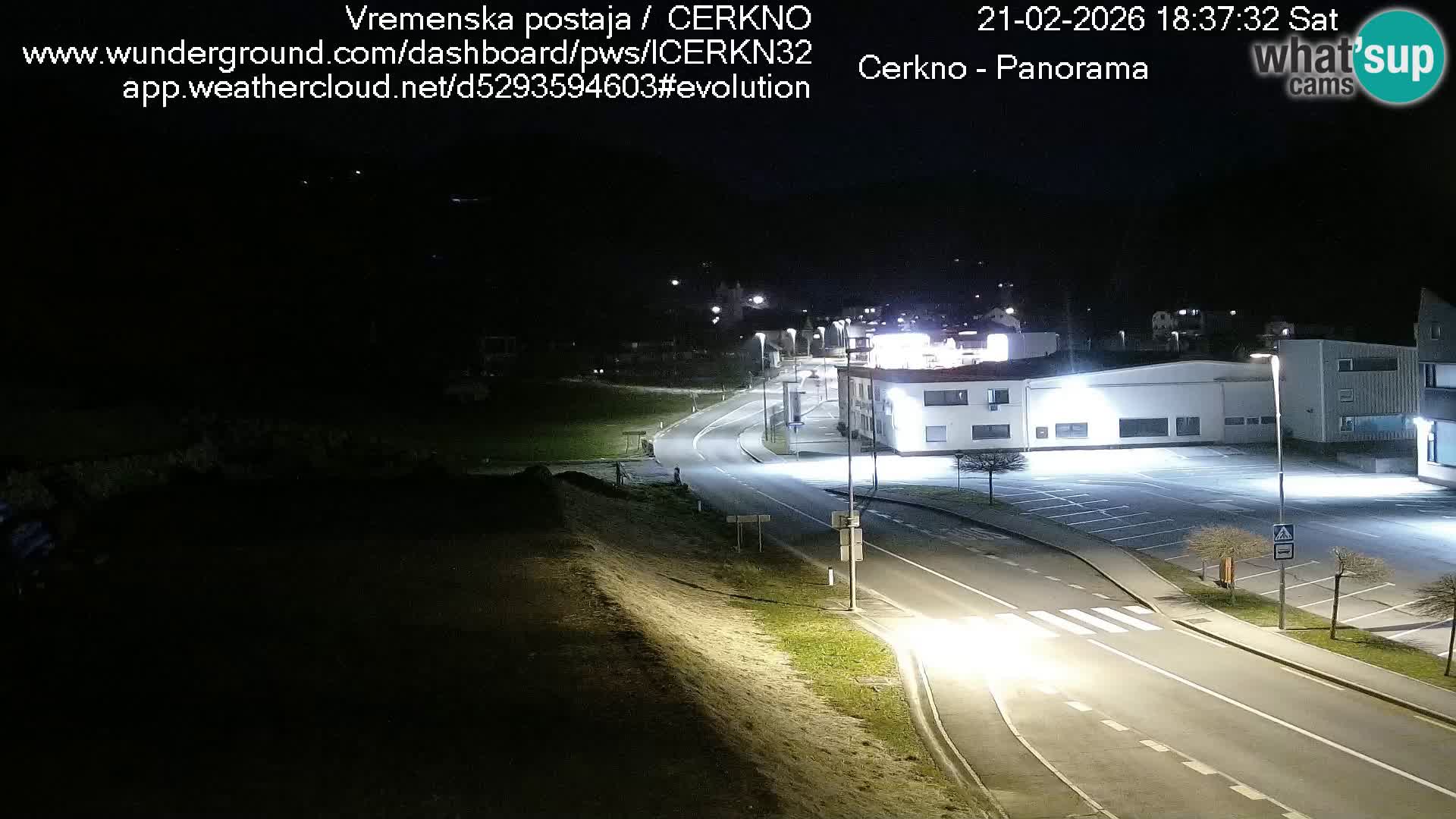 Webcam en direct – Entrée de la ville de Cerkno