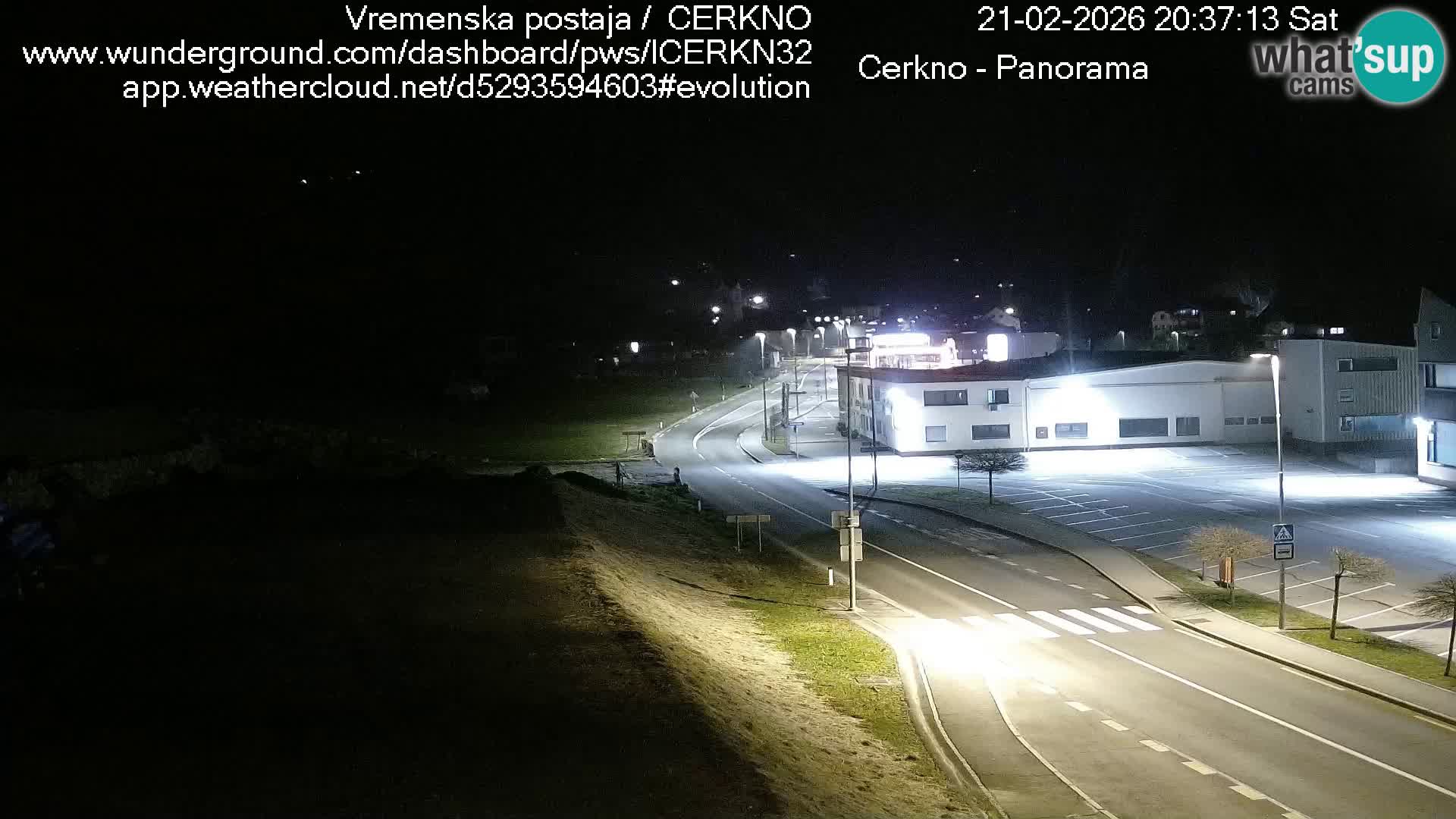 Cerkno city entrance Live Webcam
