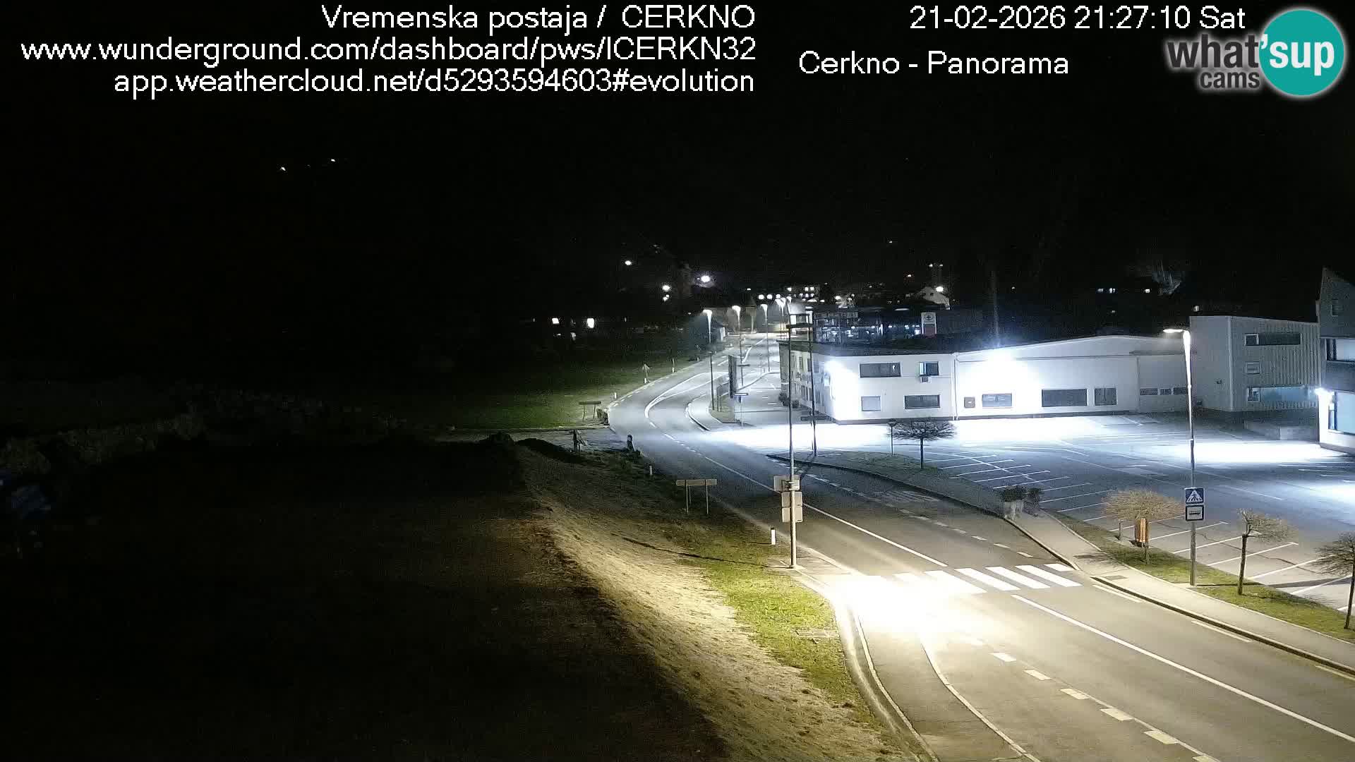 Webcam en direct – Entrée de la ville de Cerkno