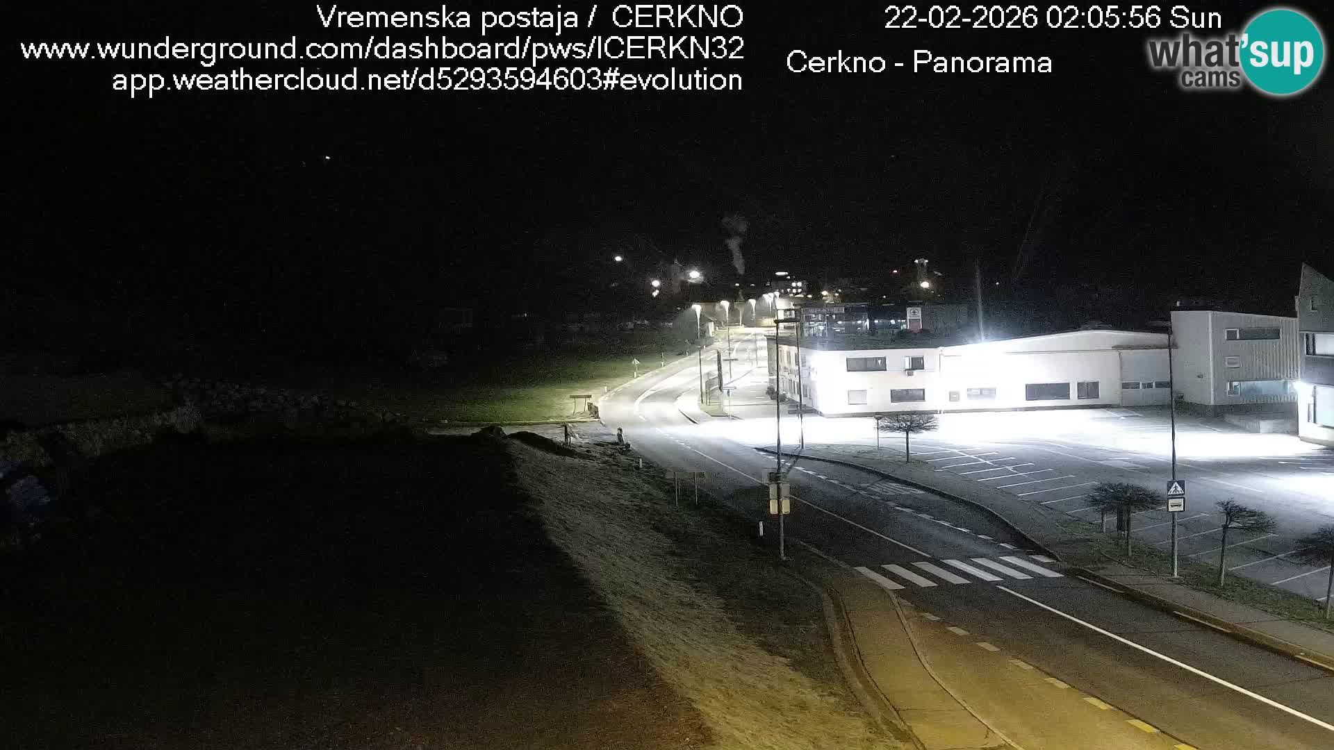 Cerkno city entrance Live Webcam