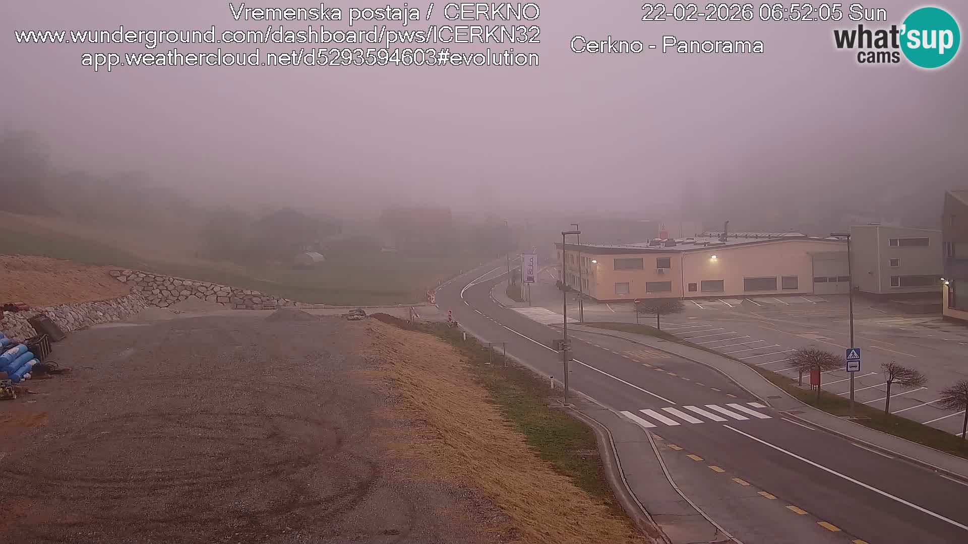 Webcam en direct – Entrée de la ville de Cerkno