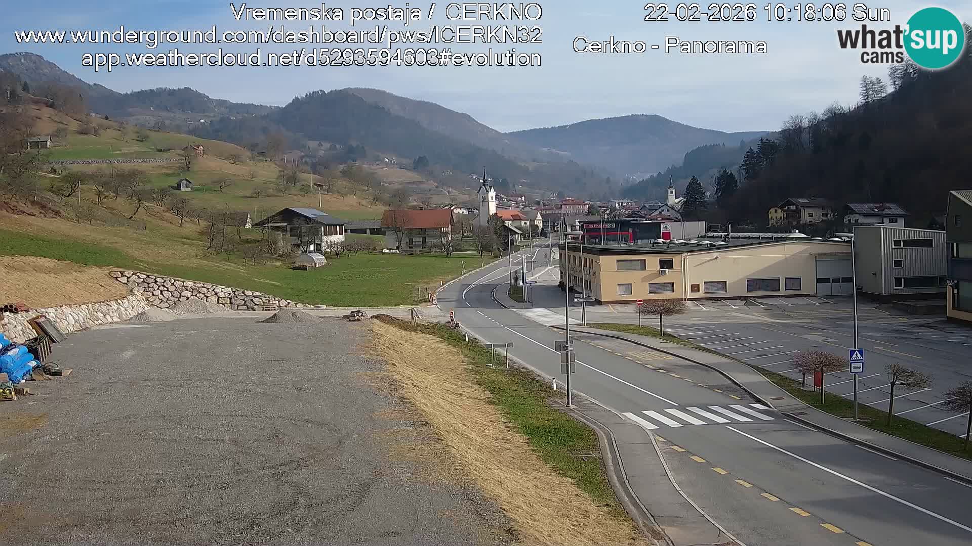 Cerkno ulaz u grad – Kamera uživo
