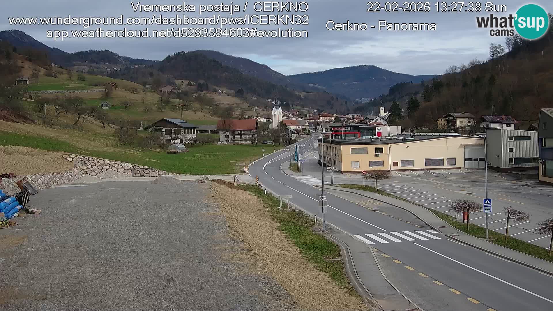 Cerkno ulaz u grad – Kamera uživo