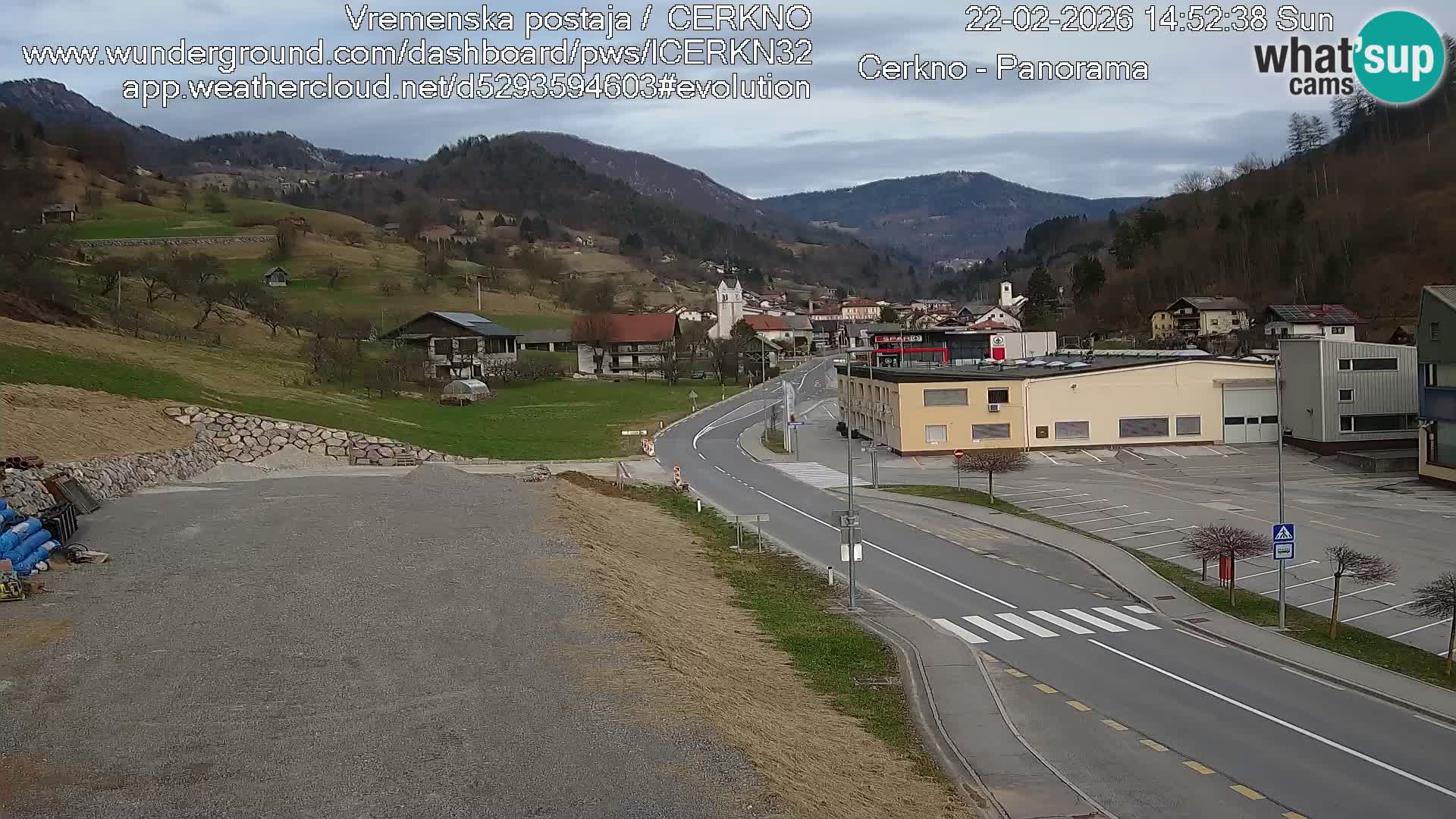 Cerkno Stadteingang Live-Webcam