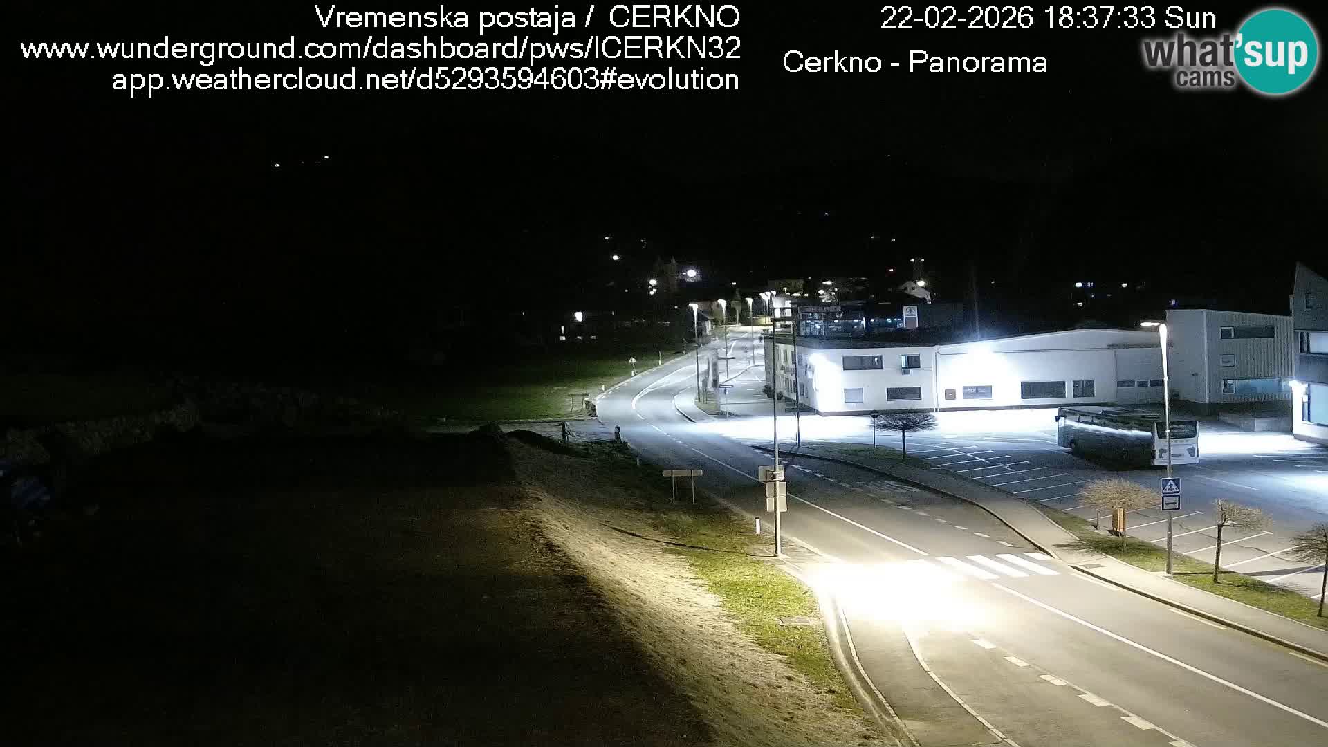 Cerkno entrada a la ciudad Webcam en vivo