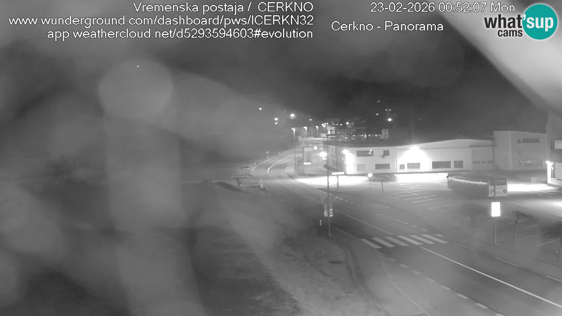 Cerkno entrada a la ciudad Webcam en vivo