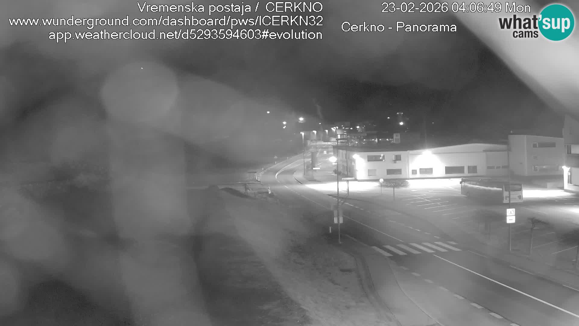 Cerkno city entrance Live Webcam