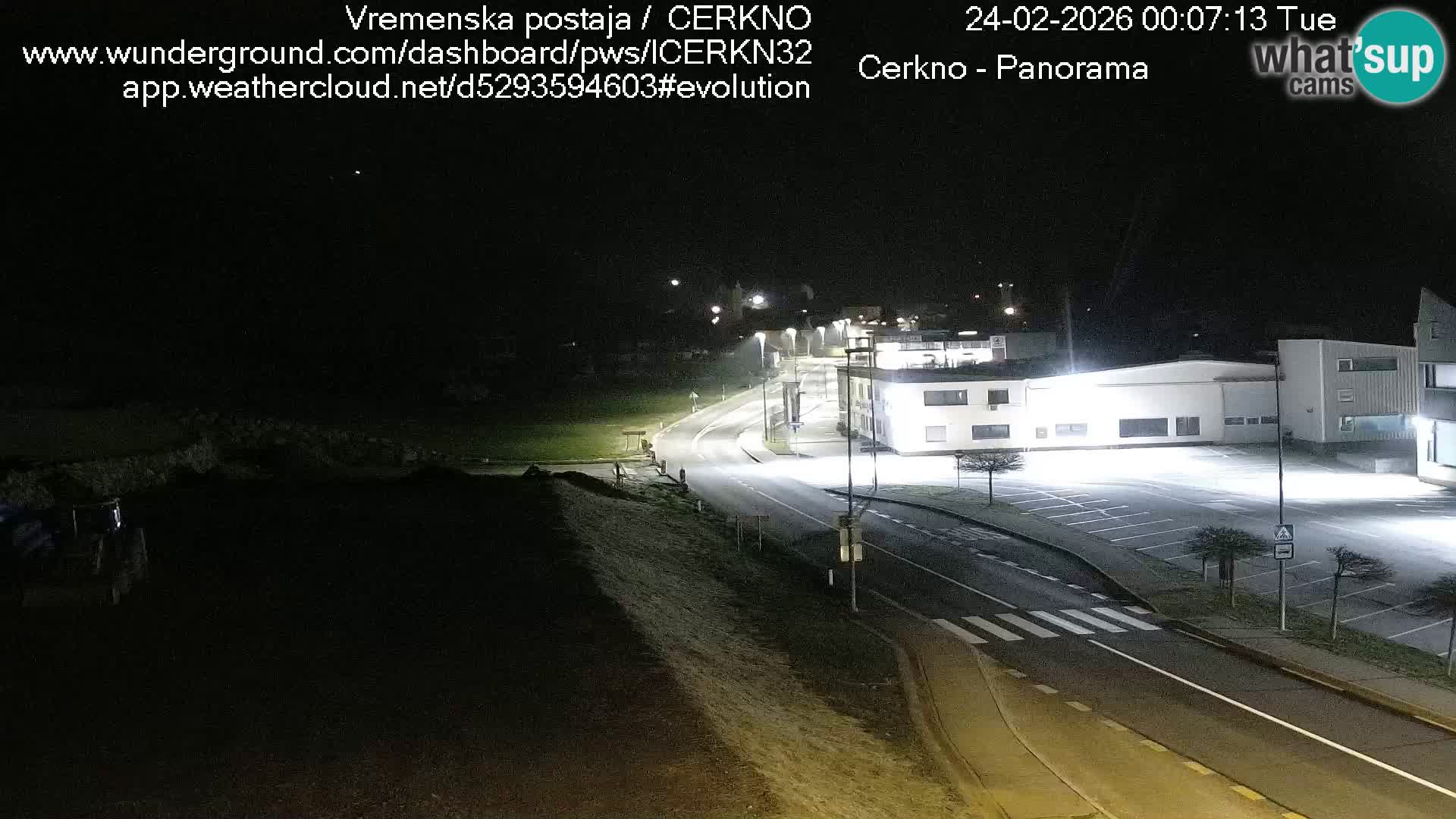 Cerkno city entrance Live Webcam