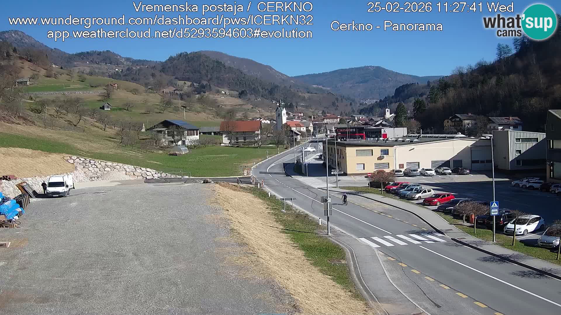 Cerkno entrada a la ciudad Webcam en vivo