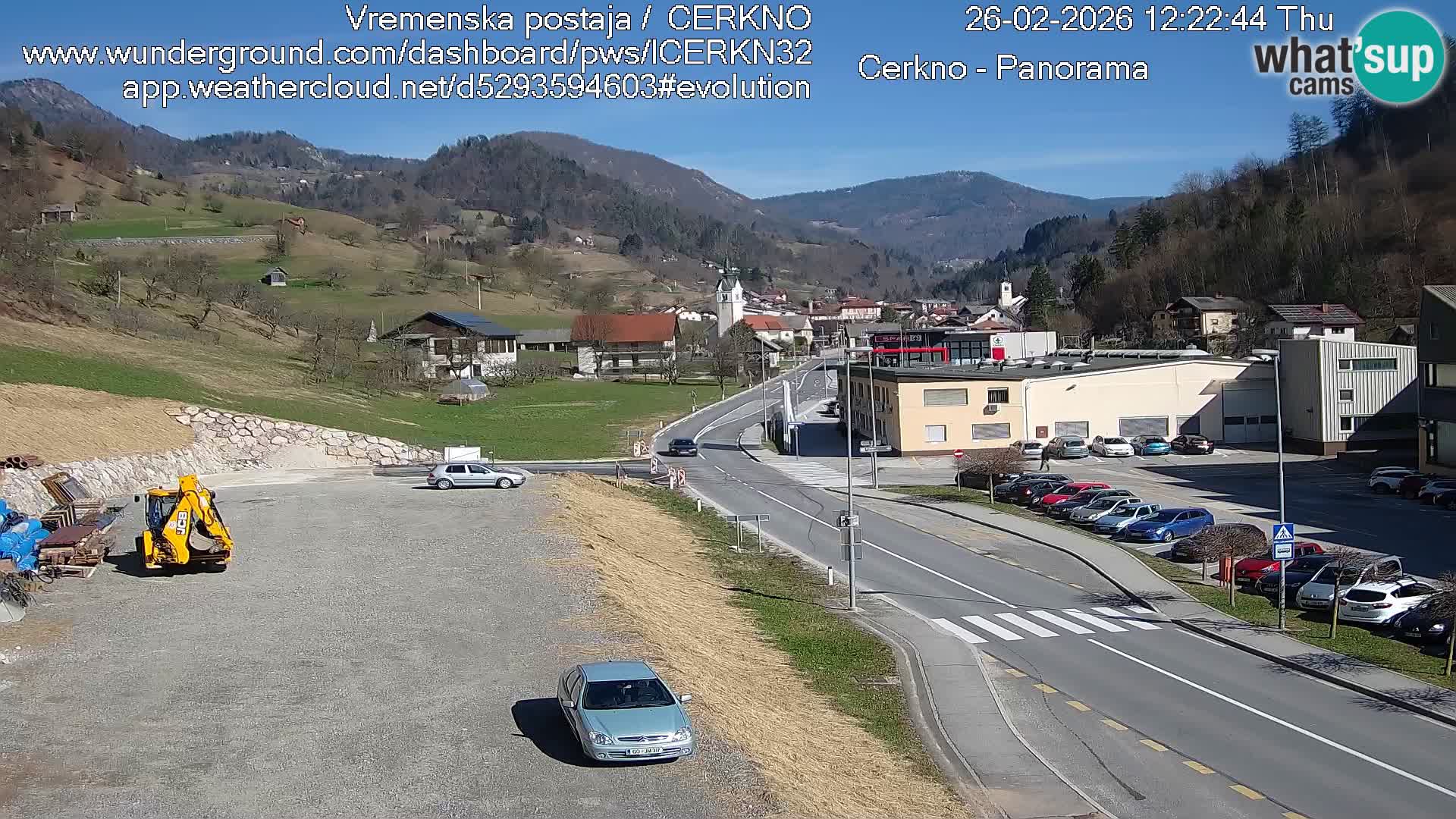 Cerkno ulaz u grad – Kamera uživo