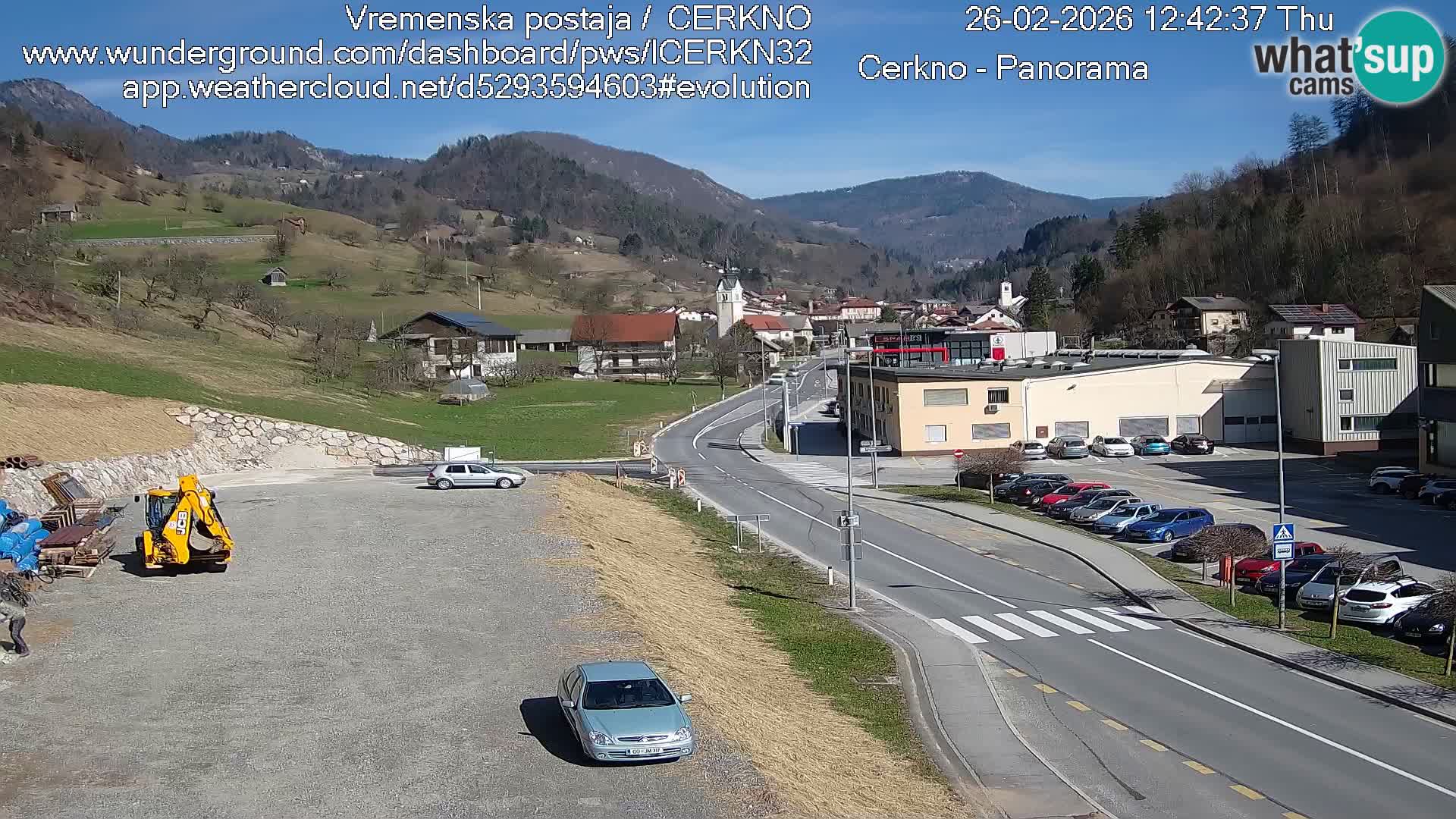 Cerkno ulaz u grad – Kamera uživo