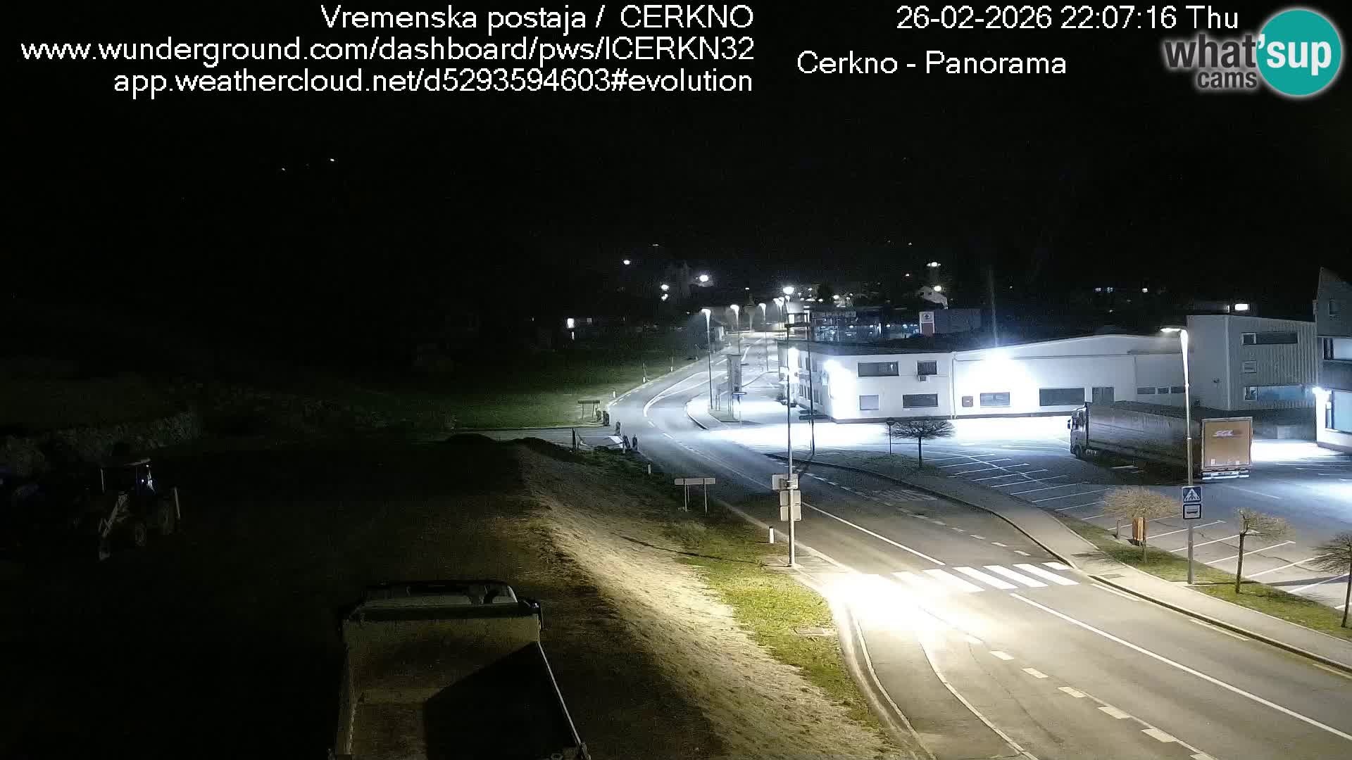 Webcam en direct – Entrée de la ville de Cerkno