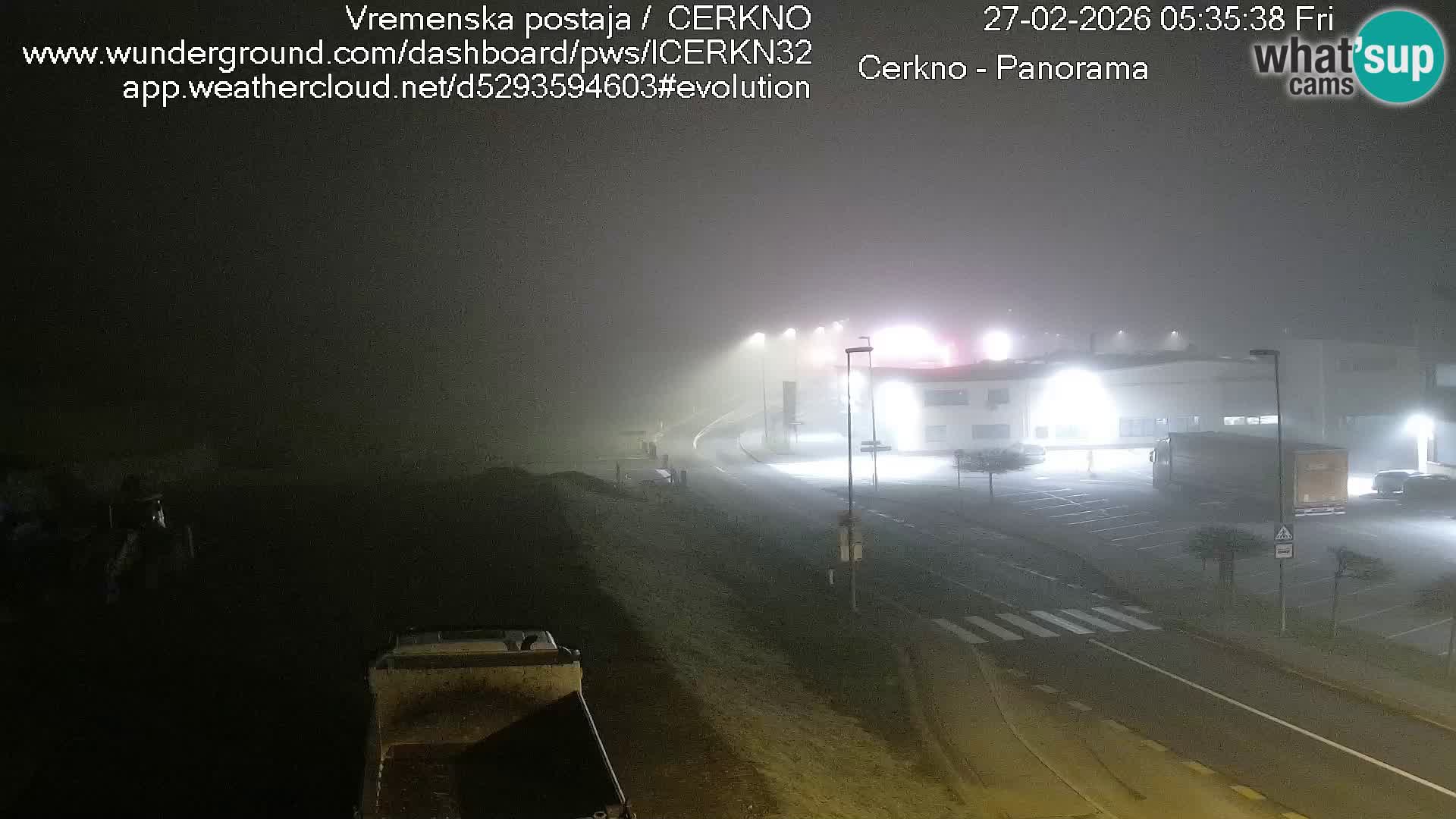 Cerkno city entrance Live Webcam