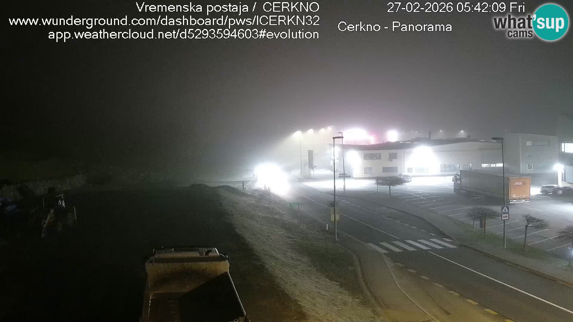 Cerkno city entrance Live Webcam