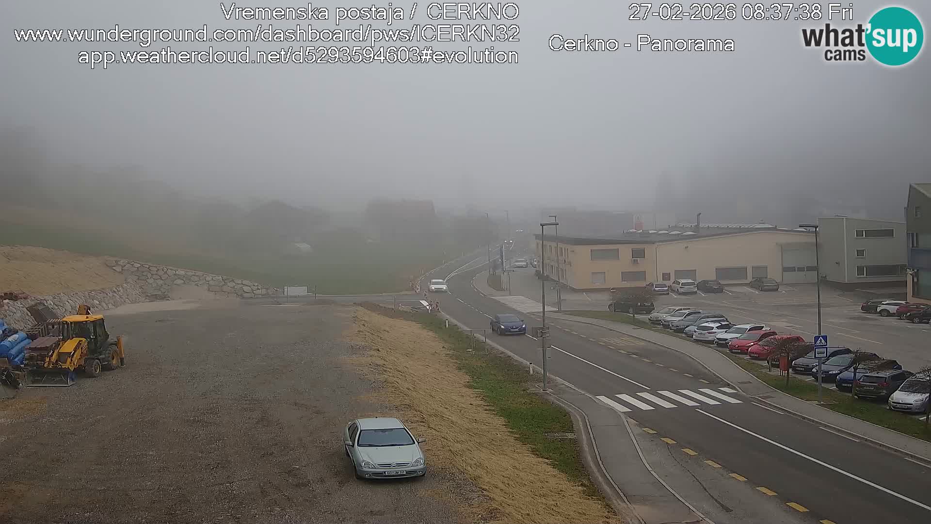Cerkno city entrance Live Webcam