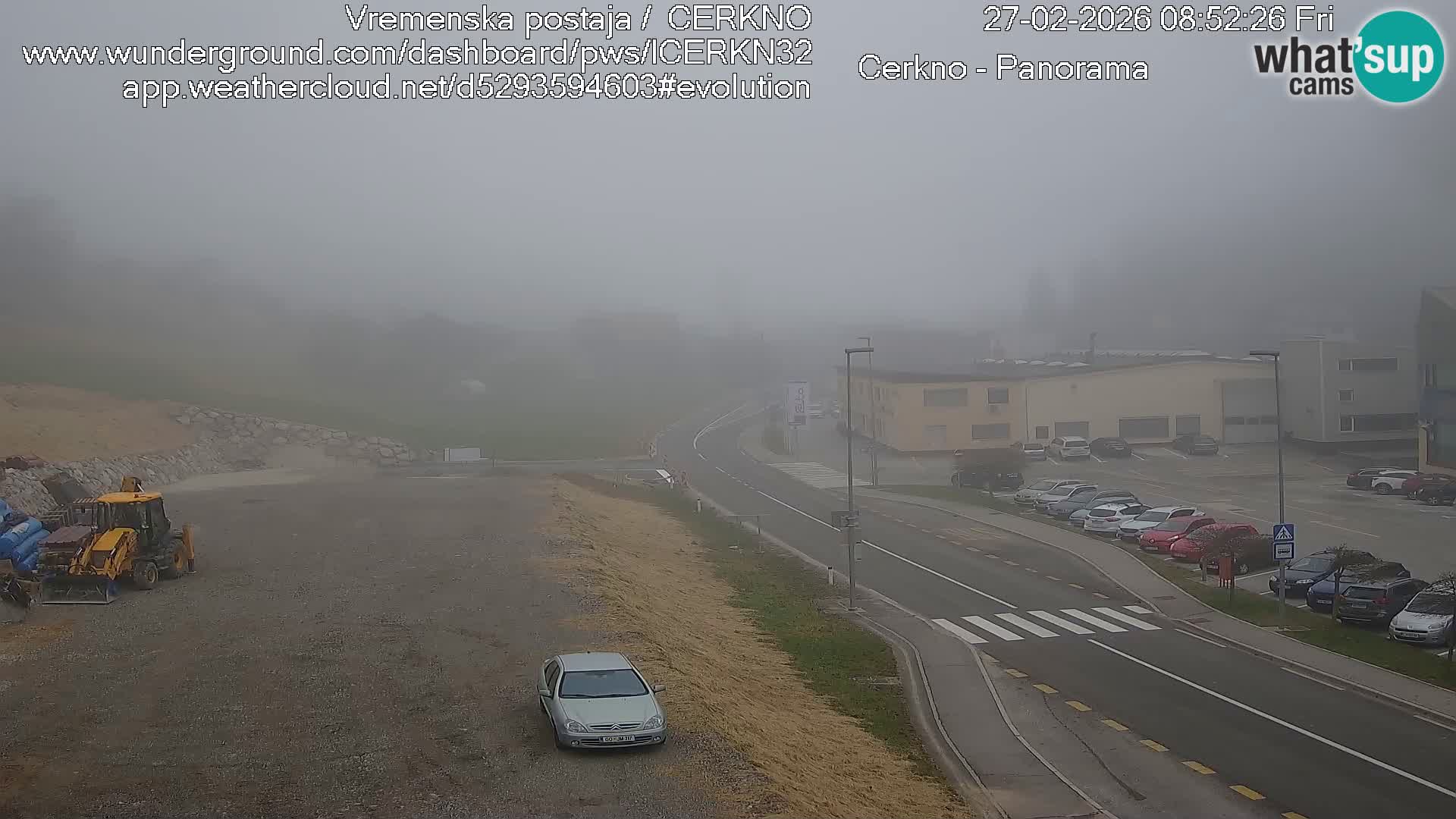 Cerkno entrada a la ciudad Webcam en vivo