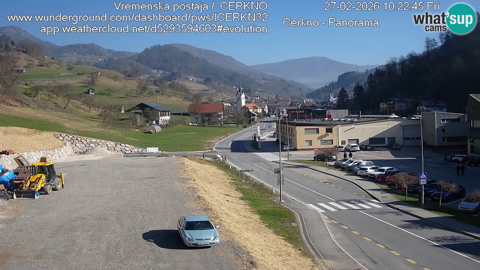 Cerkno entrada a la ciudad Webcam en vivo