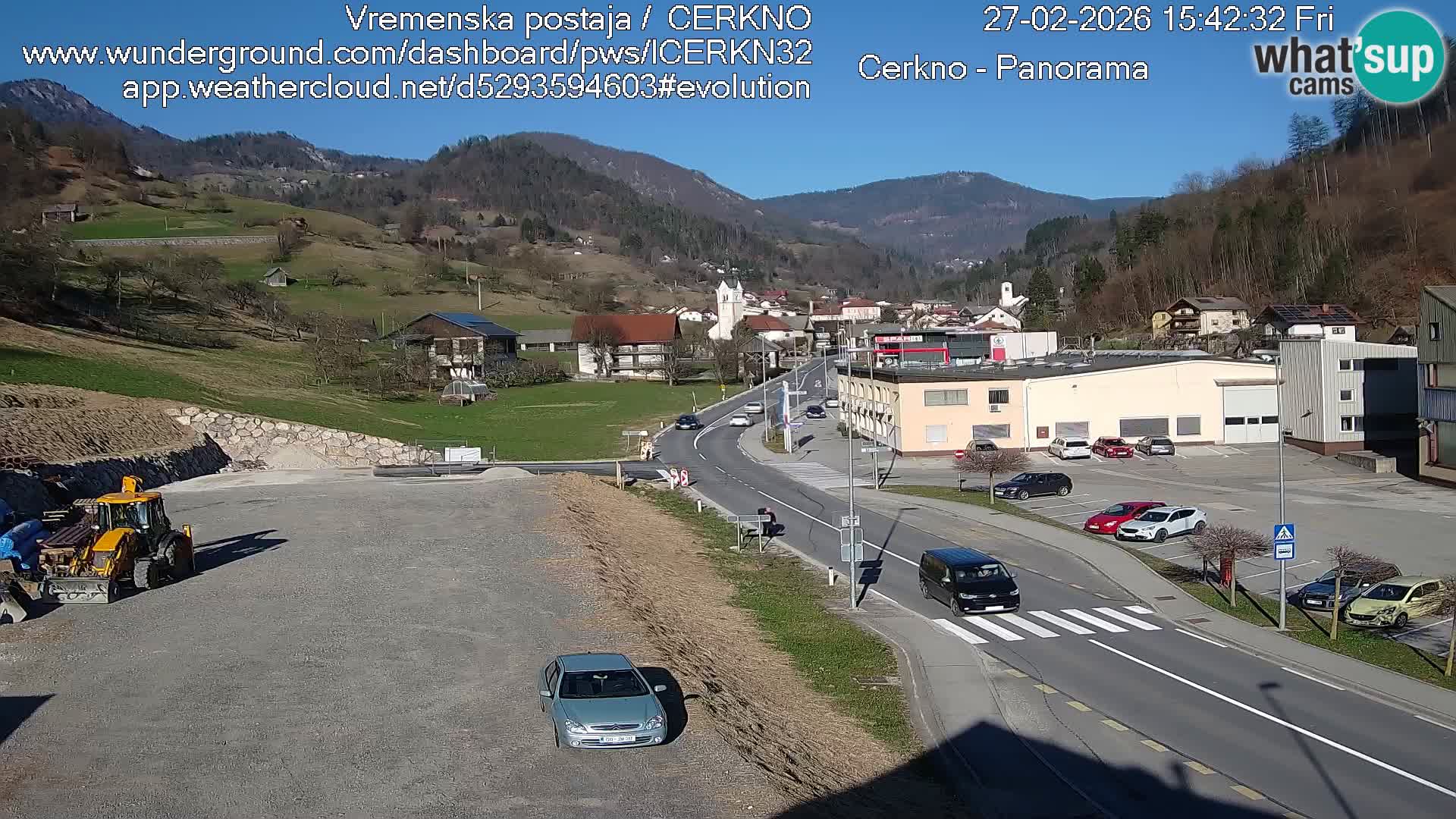 Cerkno ulaz u grad – Kamera uživo