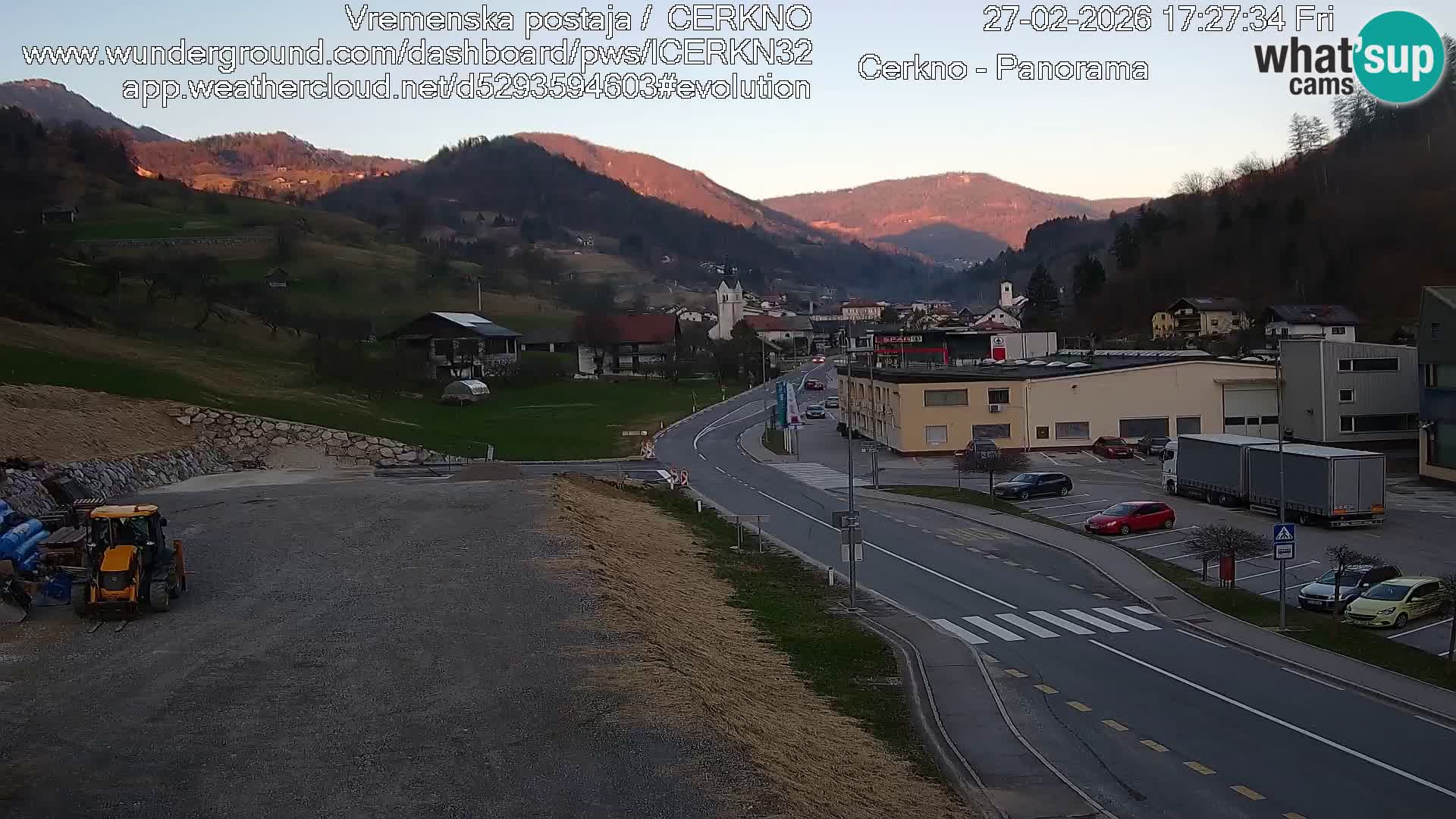 Cerkno ulaz u grad – Kamera uživo