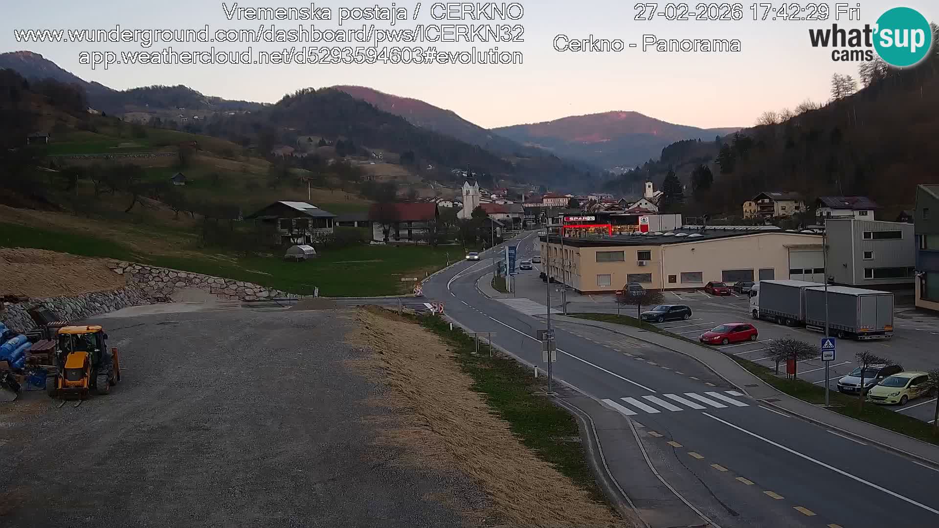 Cerkno Stadteingang Live-Webcam