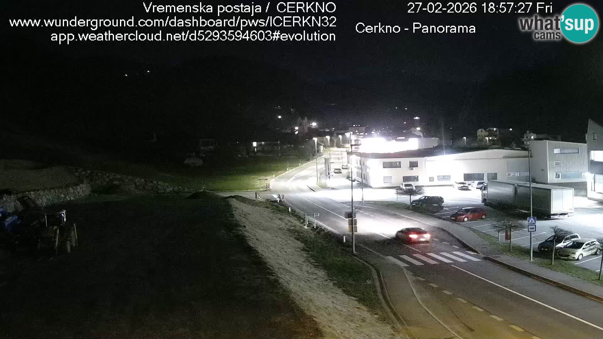 Cerkno entrada a la ciudad Webcam en vivo