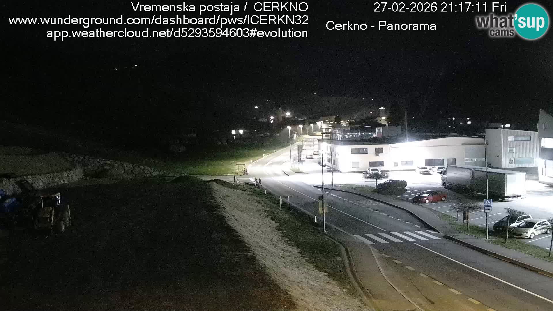 Cerkno entrada a la ciudad Webcam en vivo