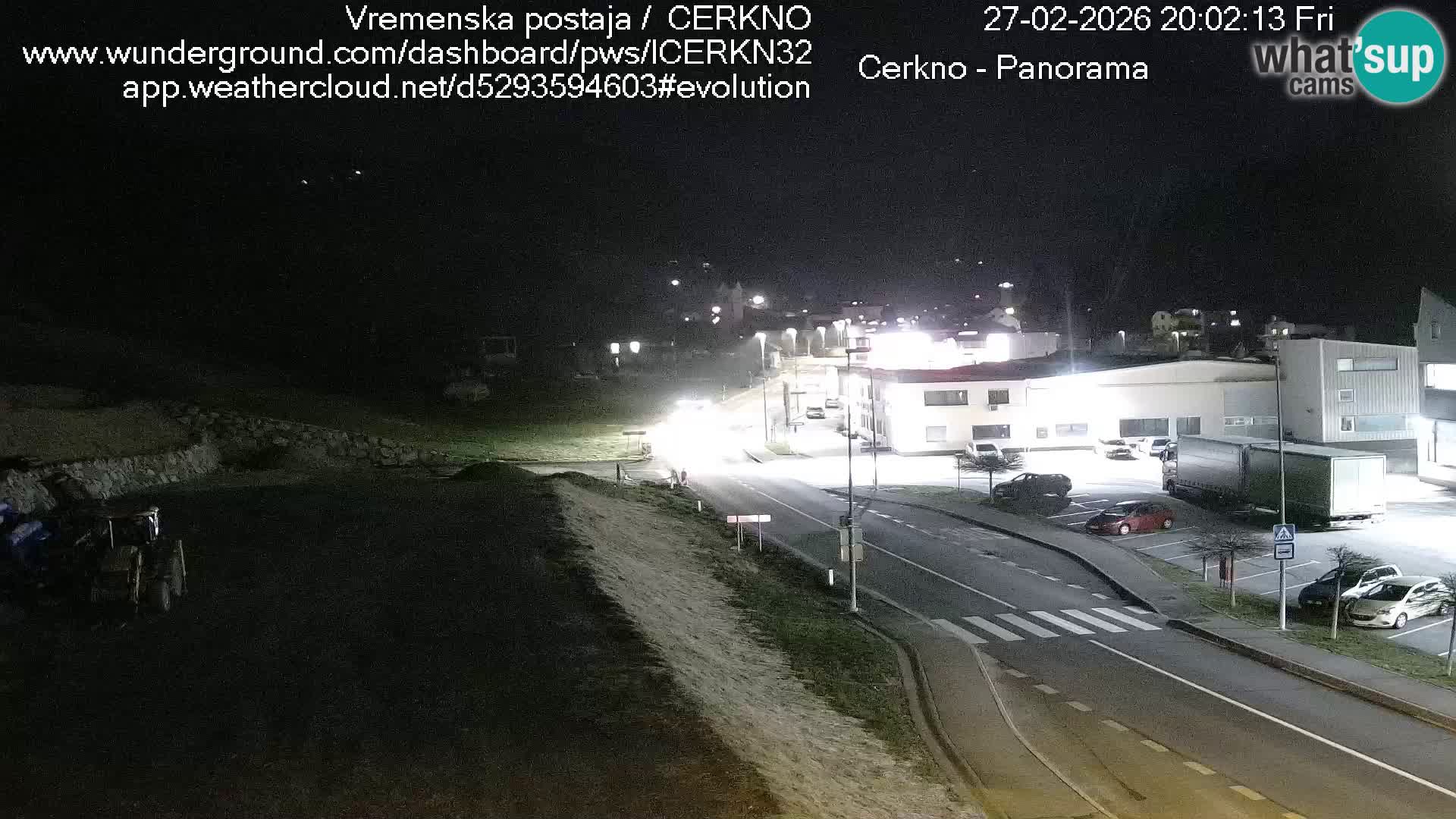 Cerkno entrada a la ciudad Webcam en vivo