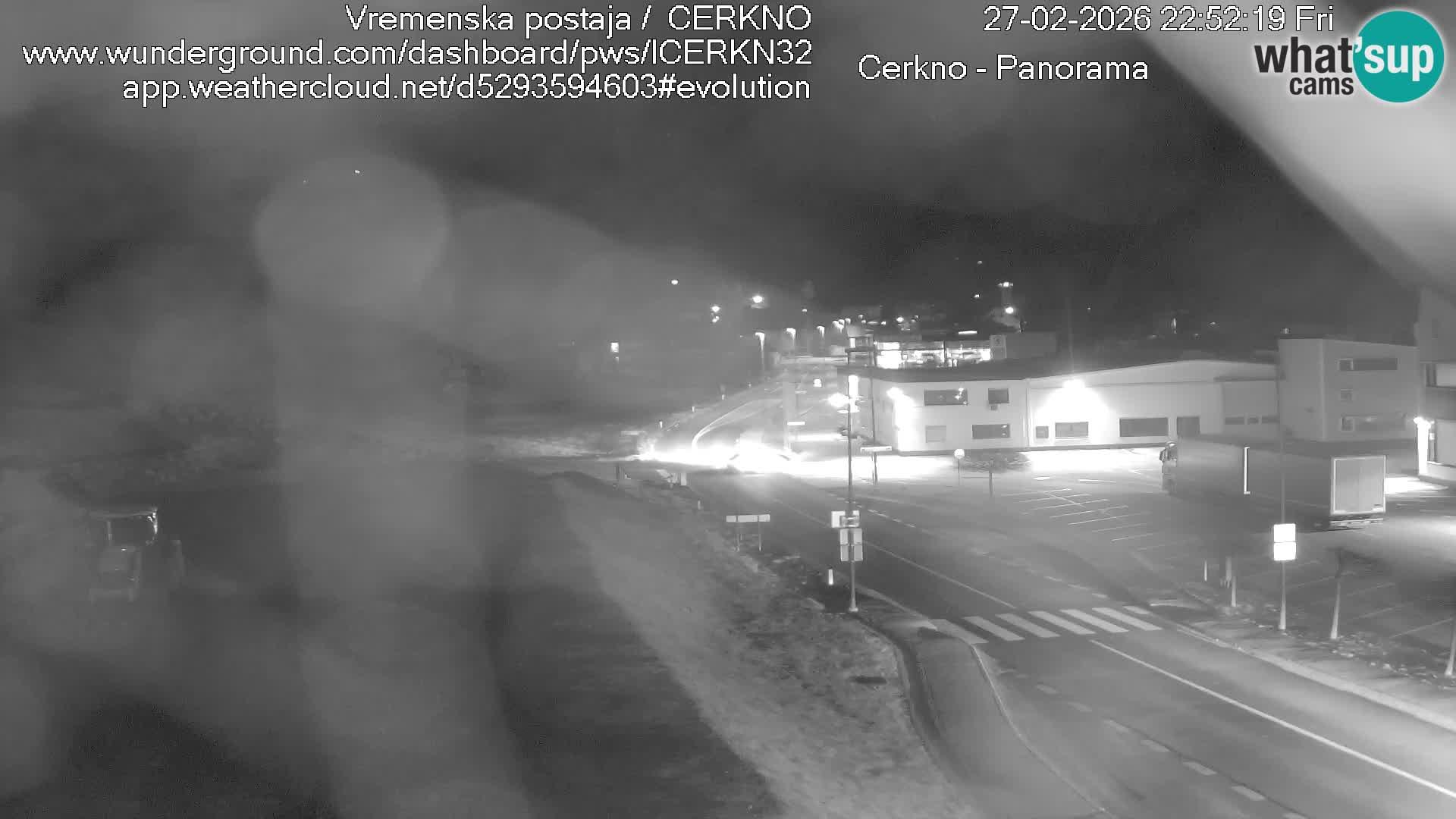 Cerkno city entrance Live Webcam