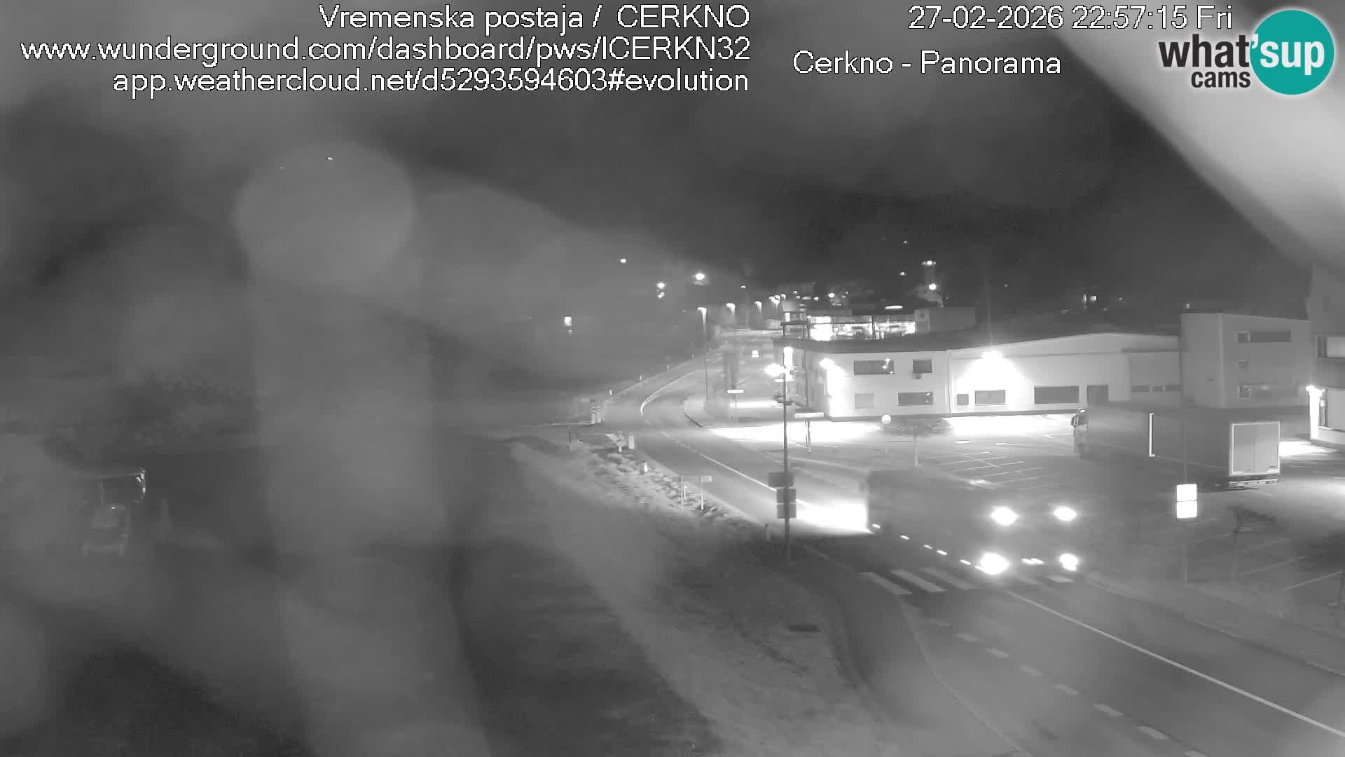 Cerkno entrada a la ciudad Webcam en vivo