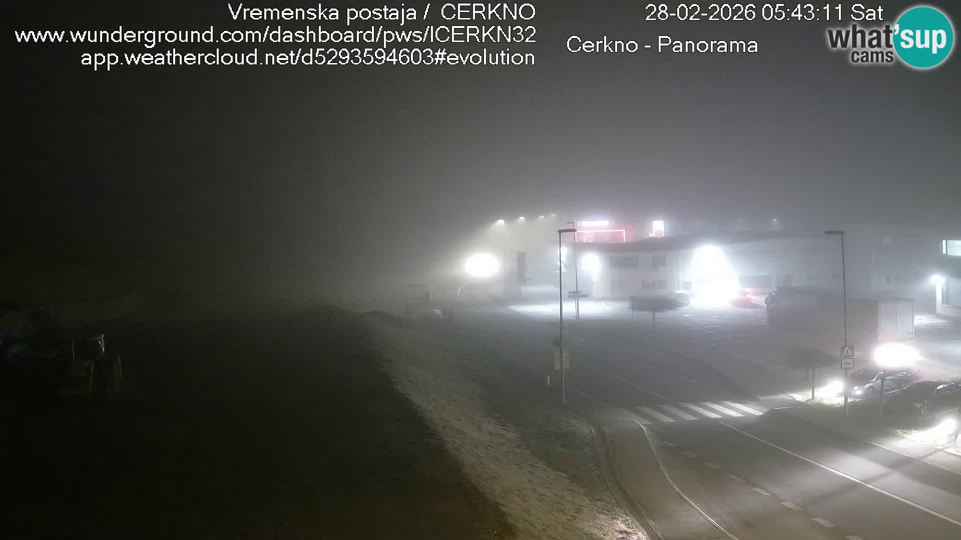 Cerkno city entrance Live Webcam