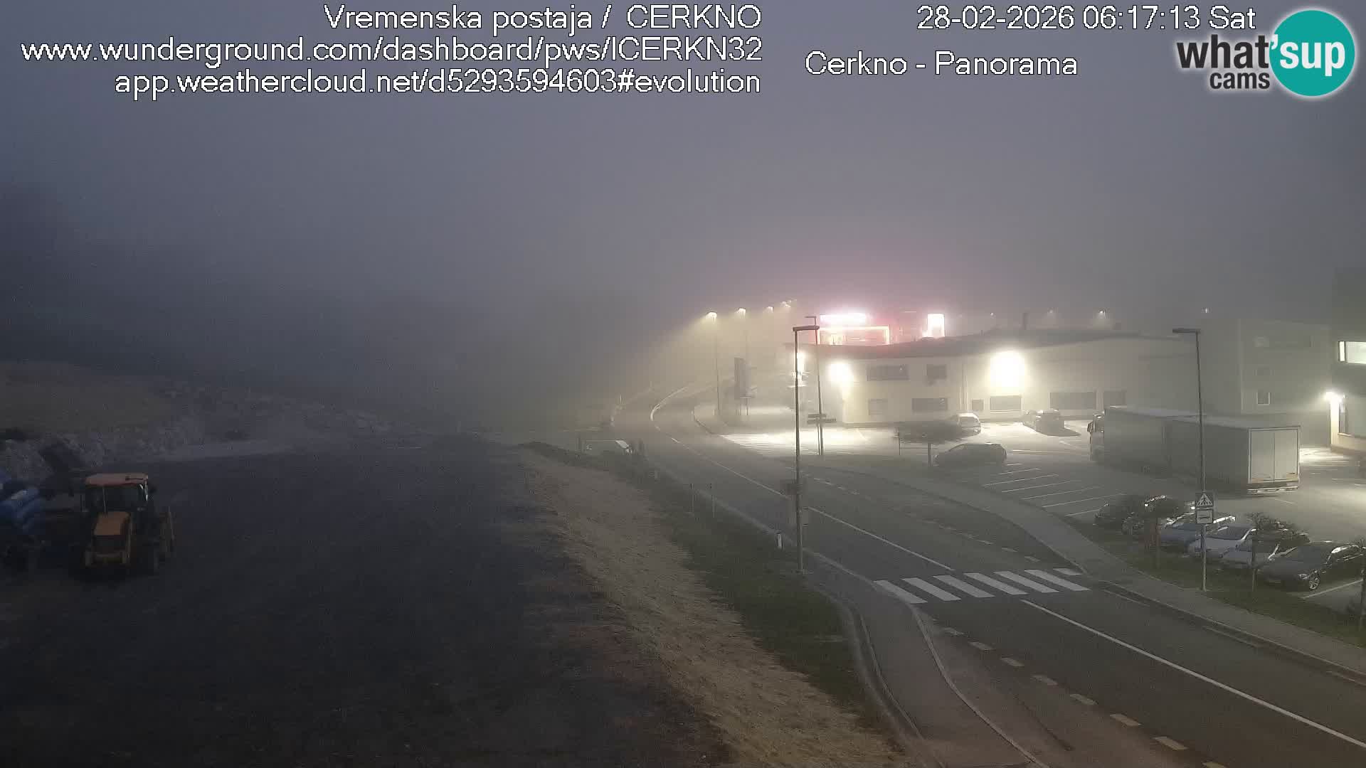 Cerkno entrada a la ciudad Webcam en vivo