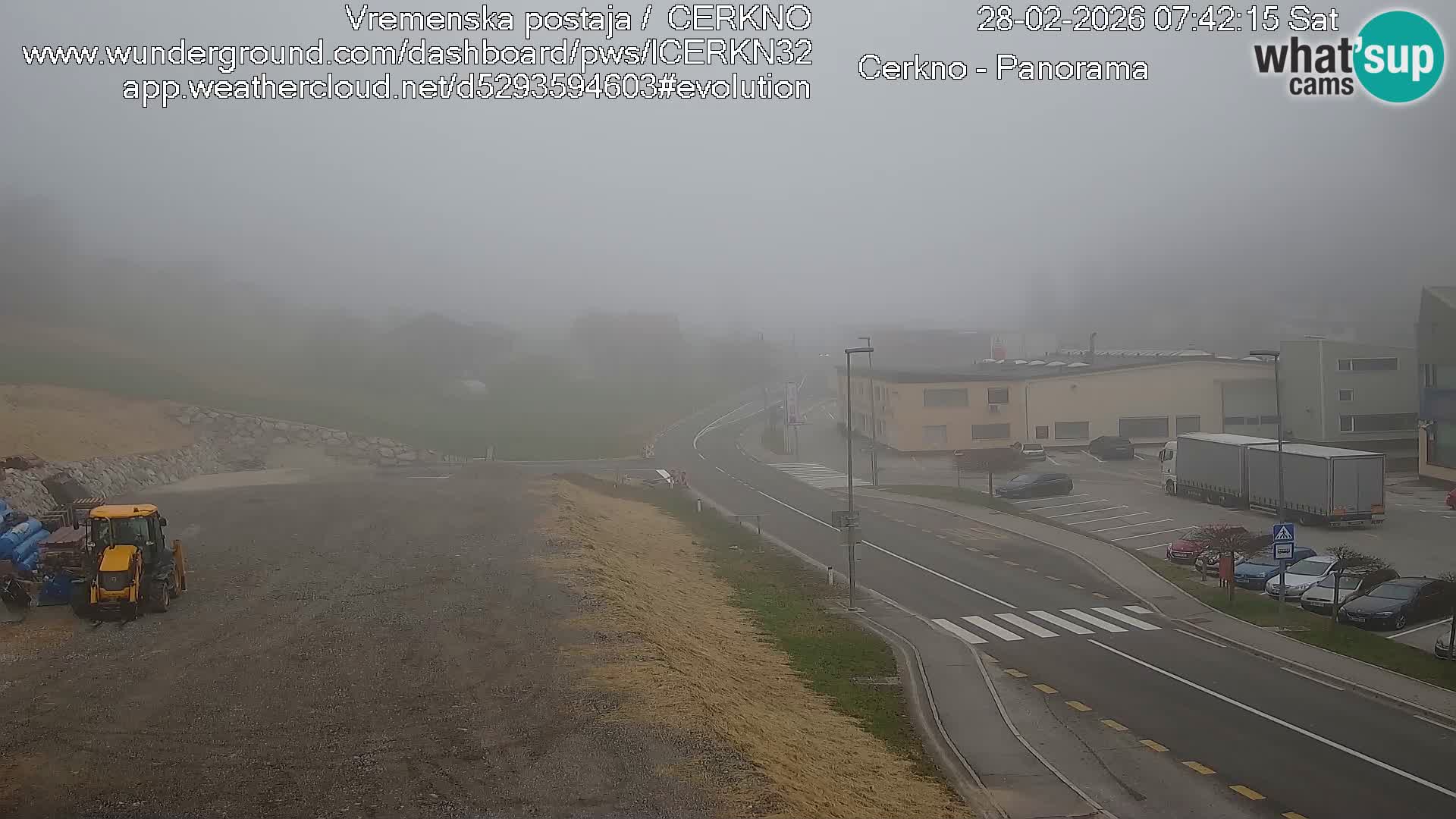 Cerkno city entrance Live Webcam