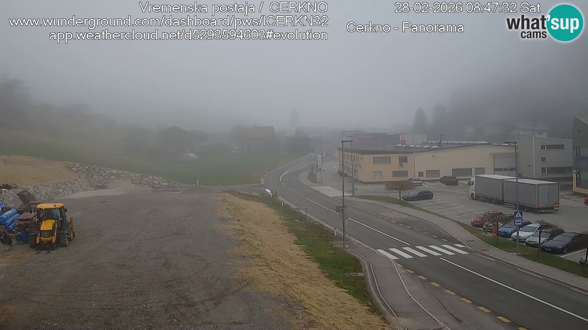 Cerkno city entrance Live Webcam