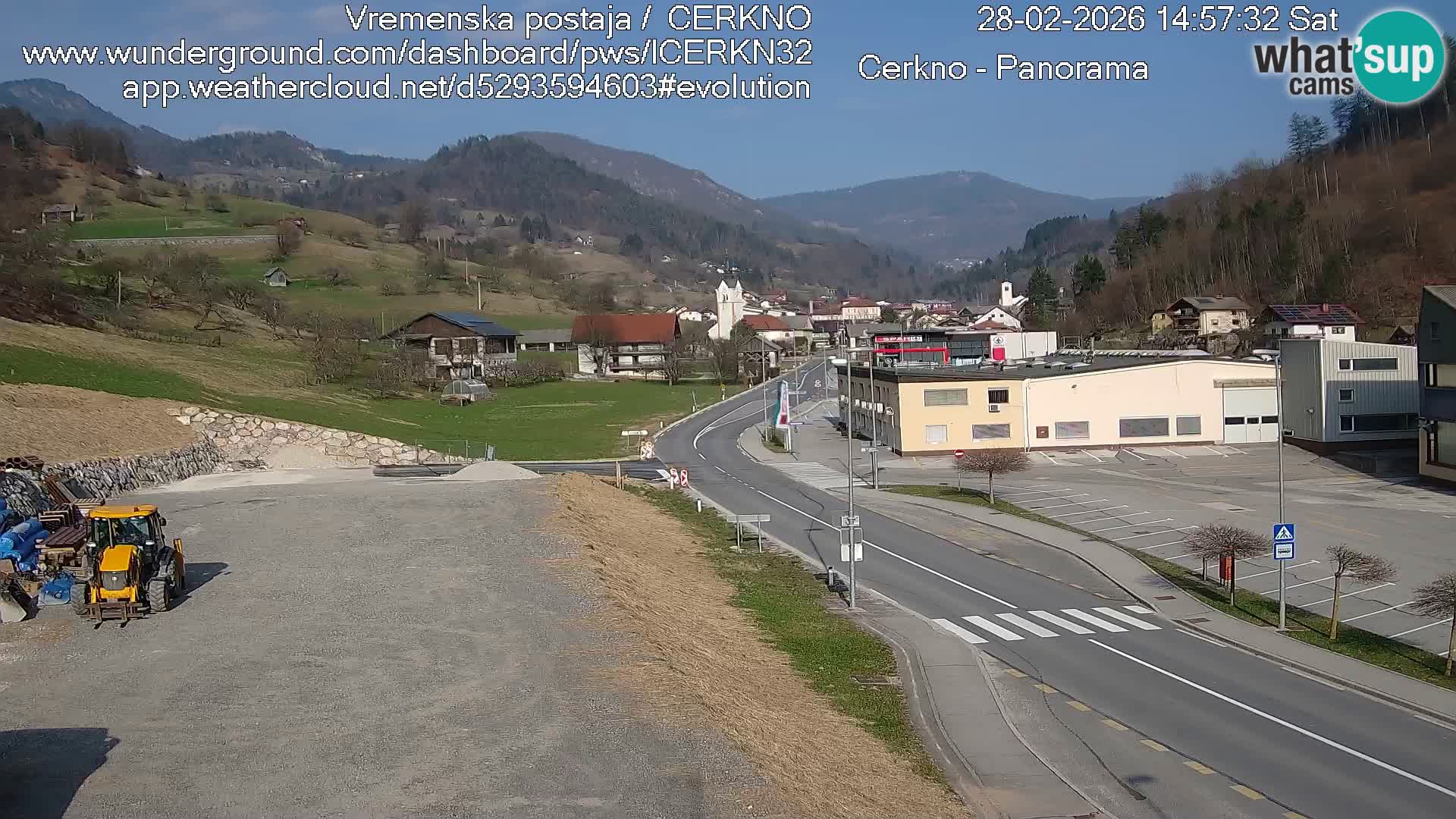 Cerkno ulaz u grad – Kamera uživo