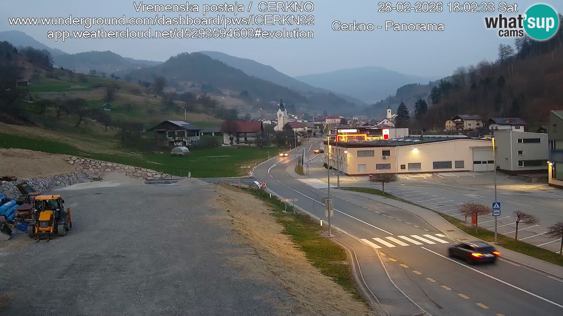 Cerkno ulaz u grad – Kamera uživo