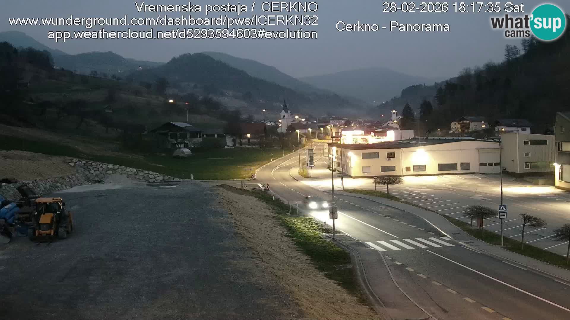 Cerkno ulaz u grad – Kamera uživo