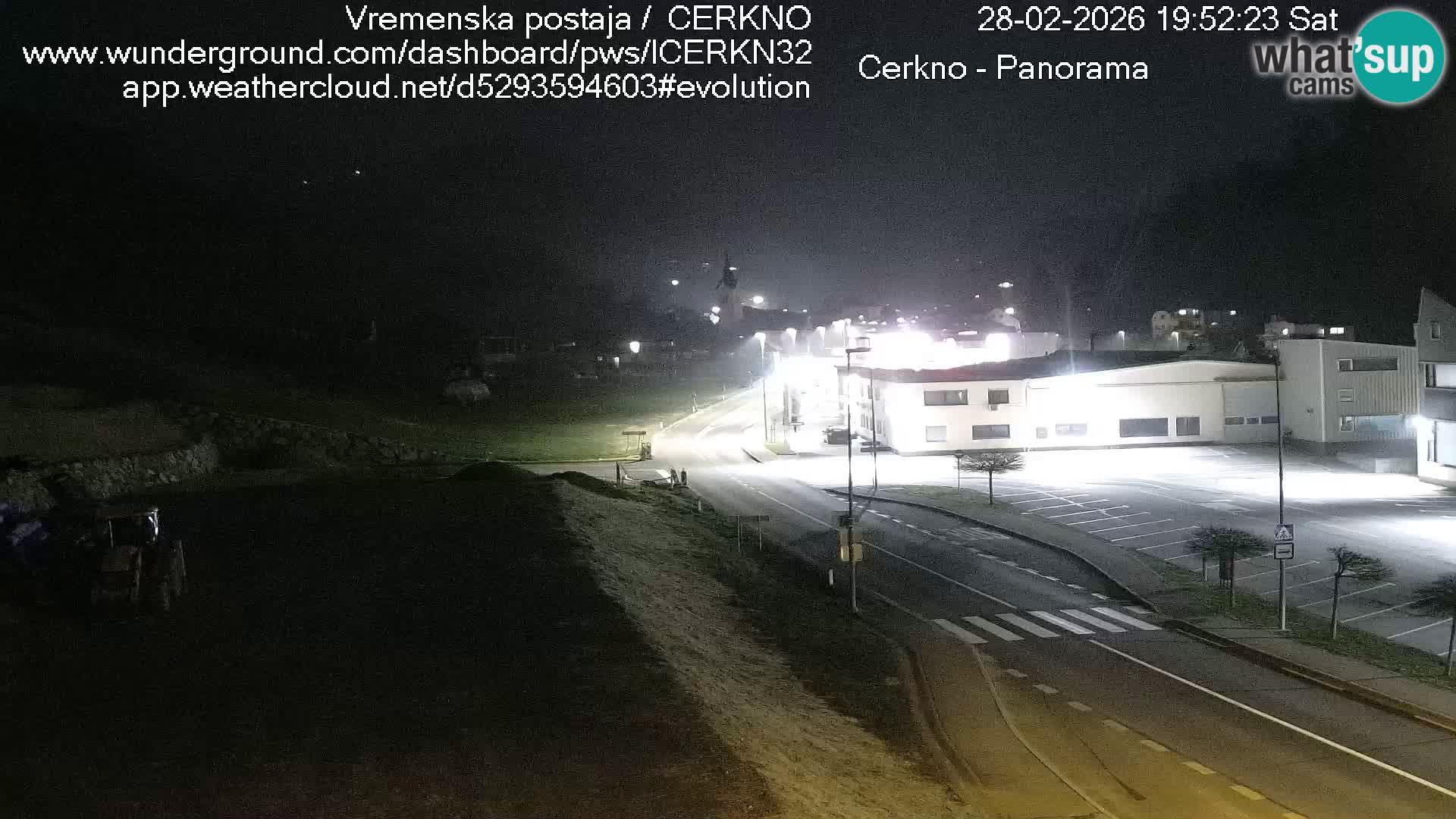Cerkno city entrance Live Webcam