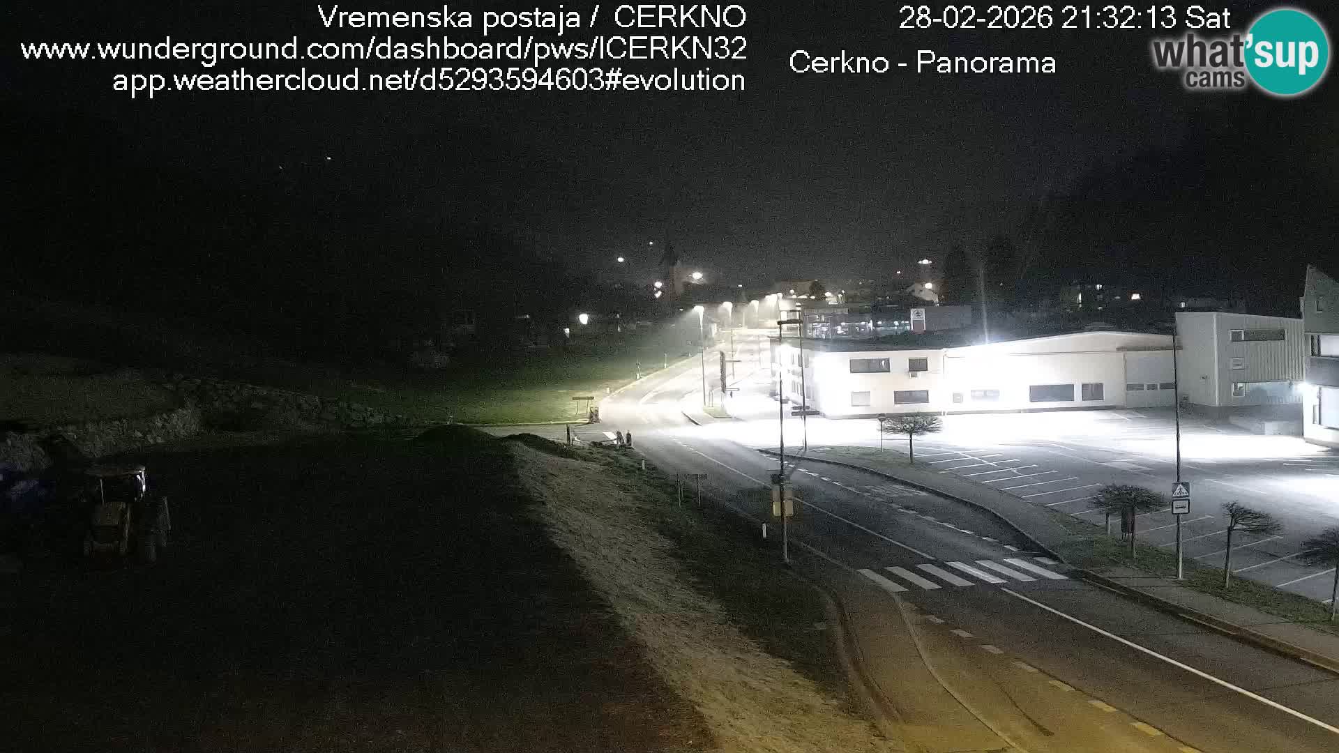 Webcam en direct – Entrée de la ville de Cerkno