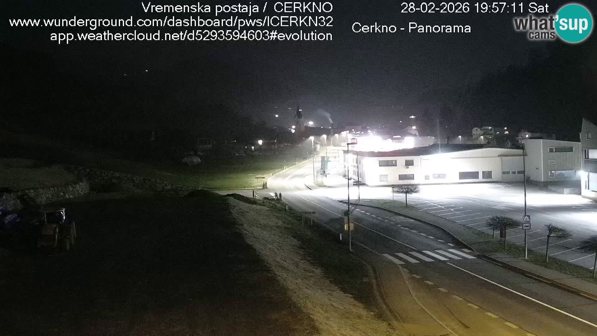 Cerkno entrada a la ciudad Webcam en vivo