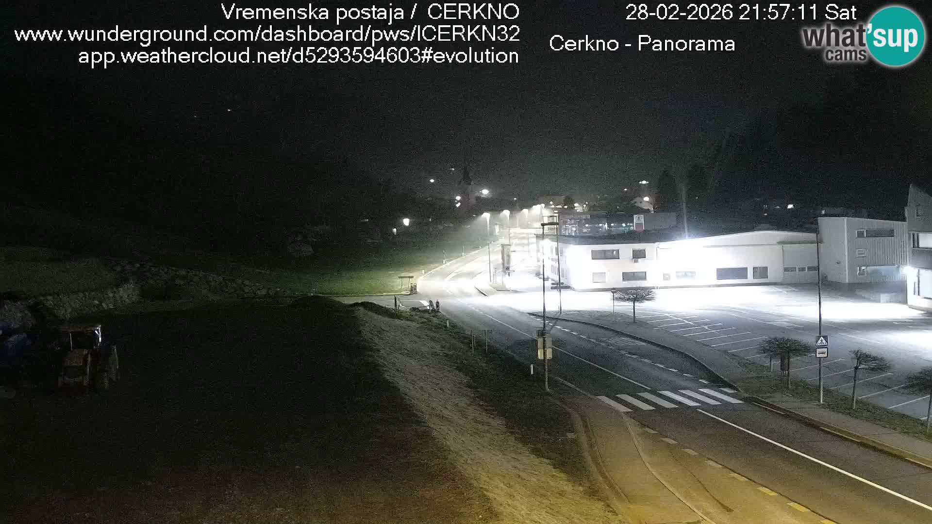 Cerkno entrada a la ciudad Webcam en vivo