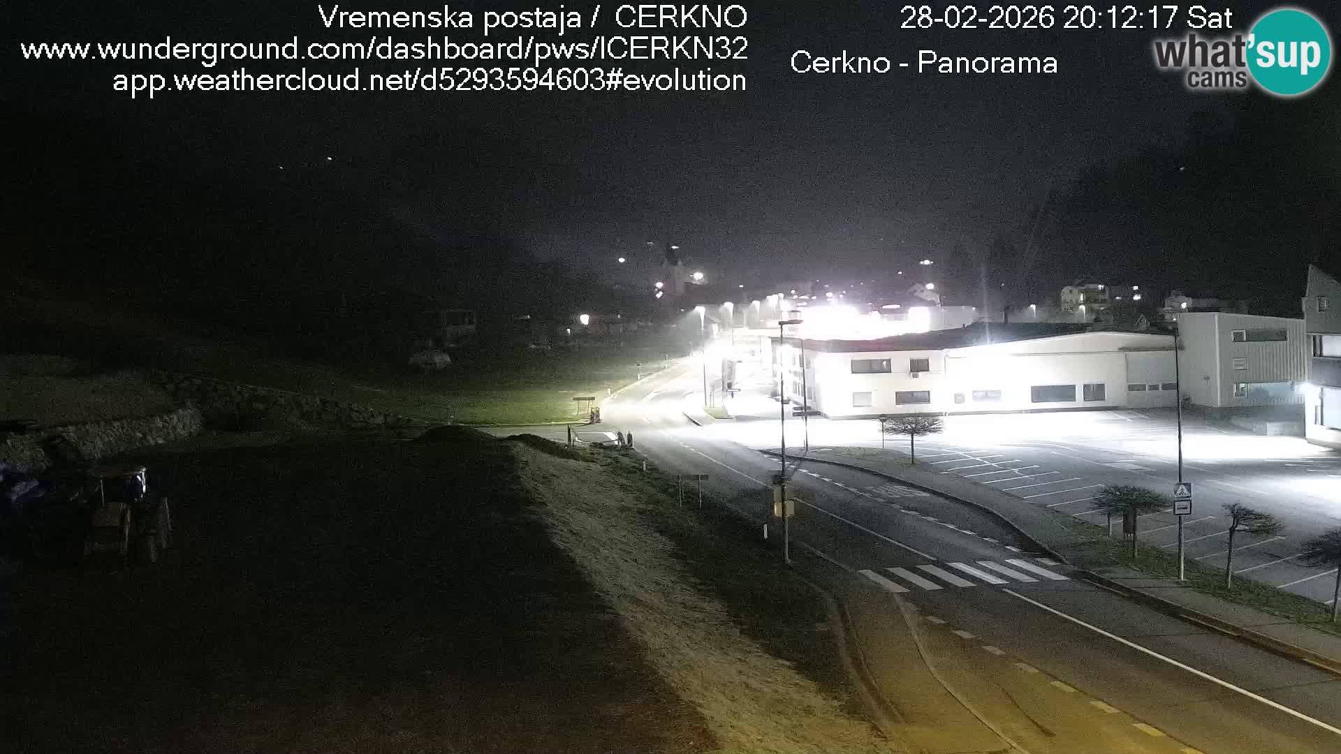 Webcam en direct – Entrée de la ville de Cerkno