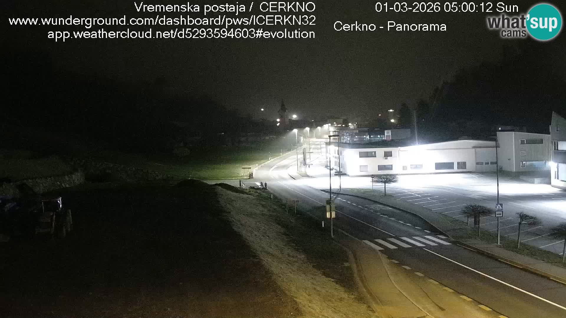 Cerkno entrada a la ciudad Webcam en vivo