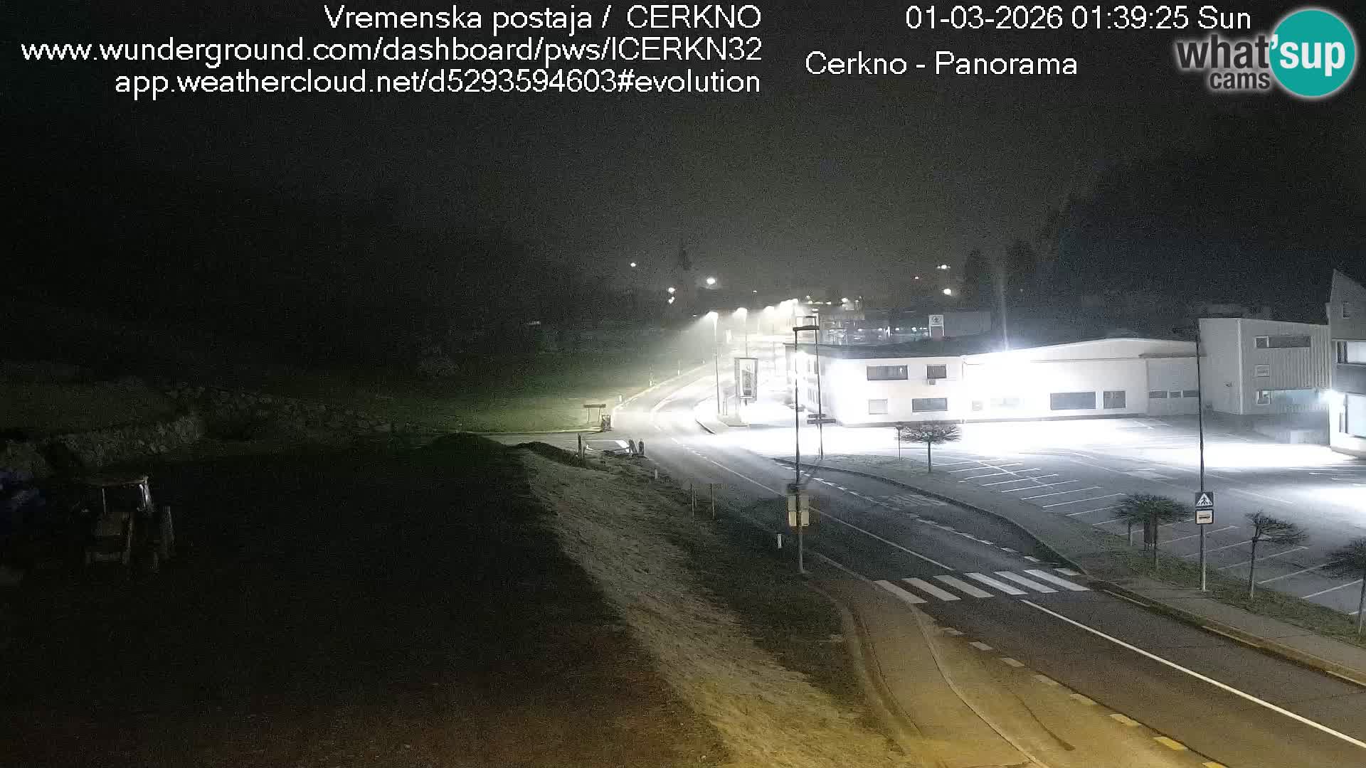 Cerkno city entrance Live Webcam