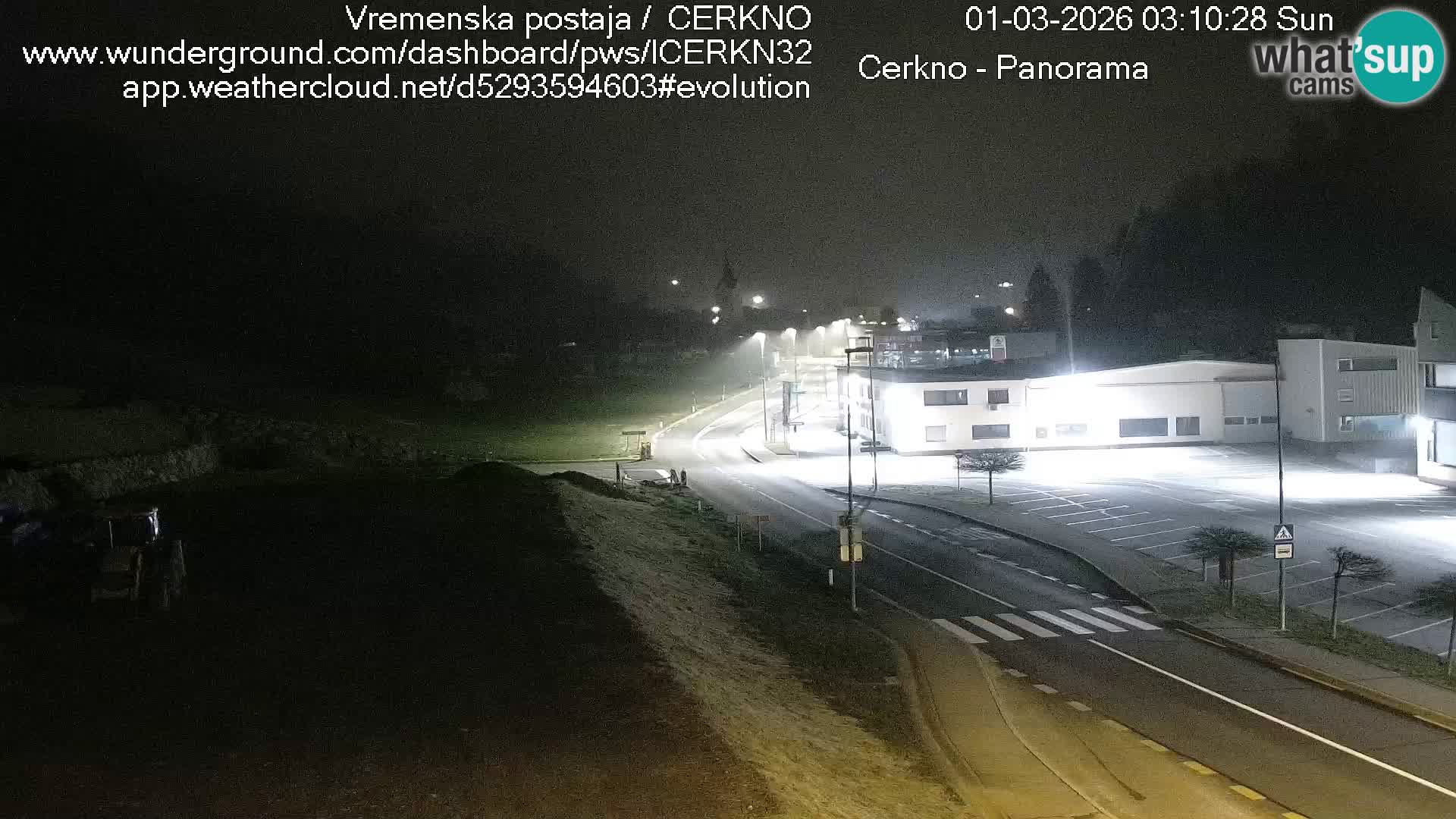 Cerkno entrada a la ciudad Webcam en vivo