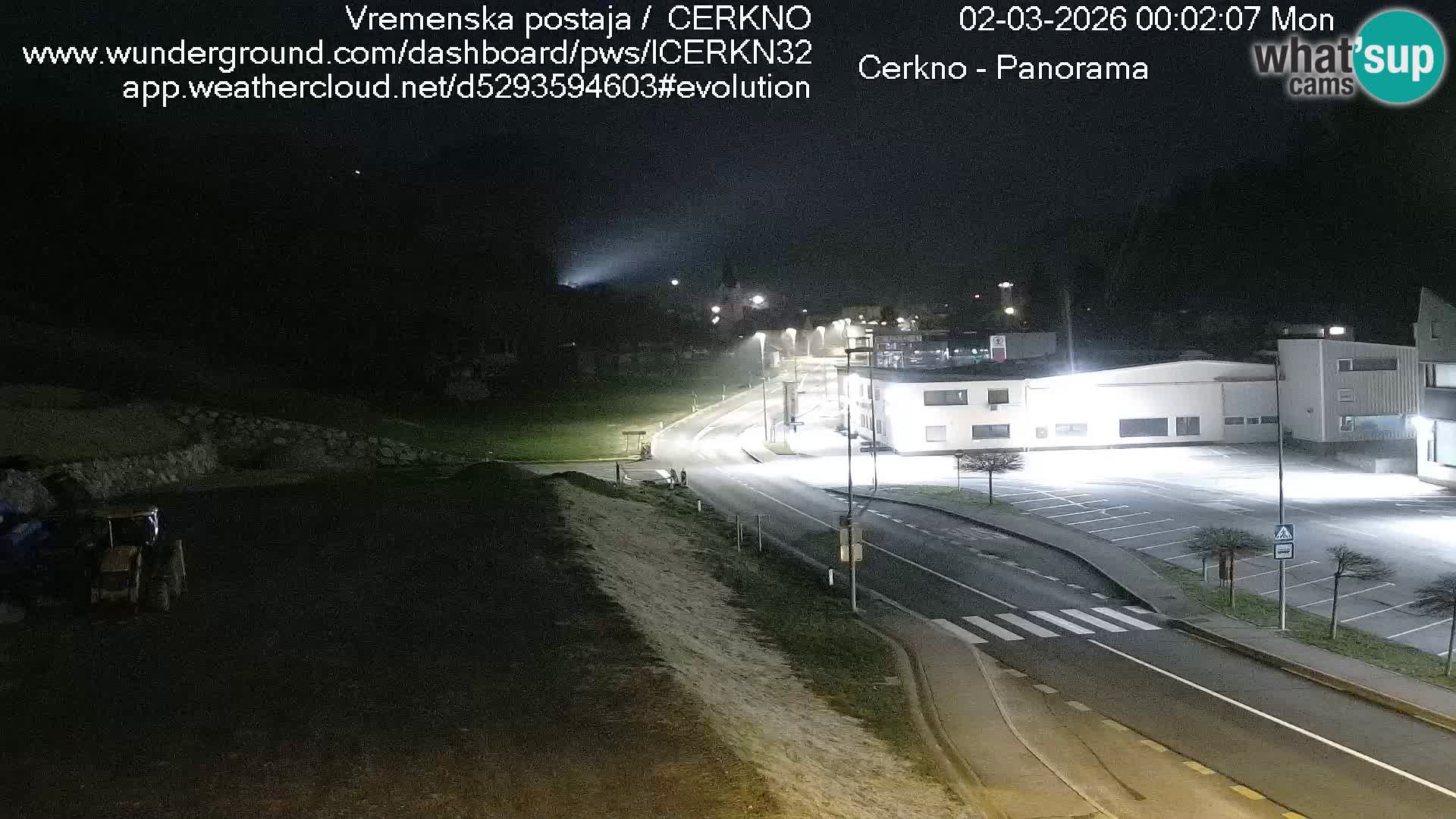 Cerkno entrada a la ciudad Webcam en vivo