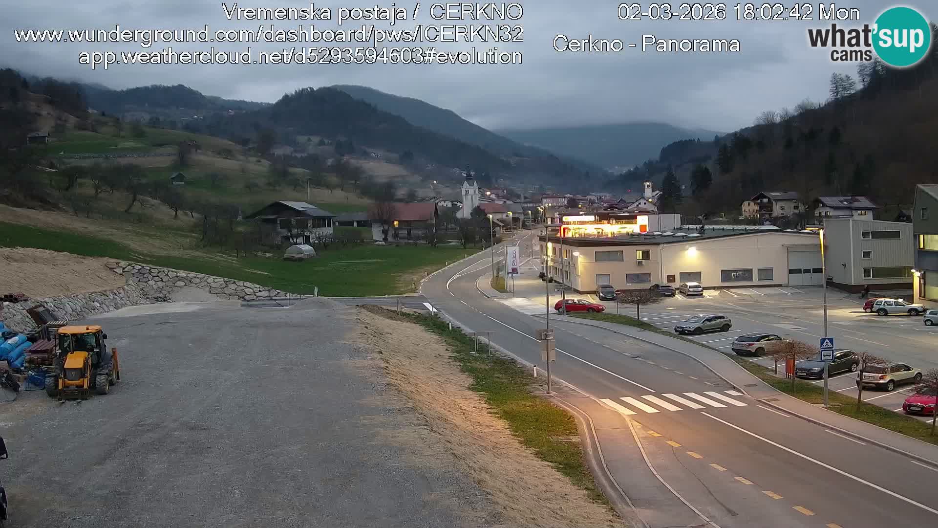 Cerkno Stadteingang Live-Webcam